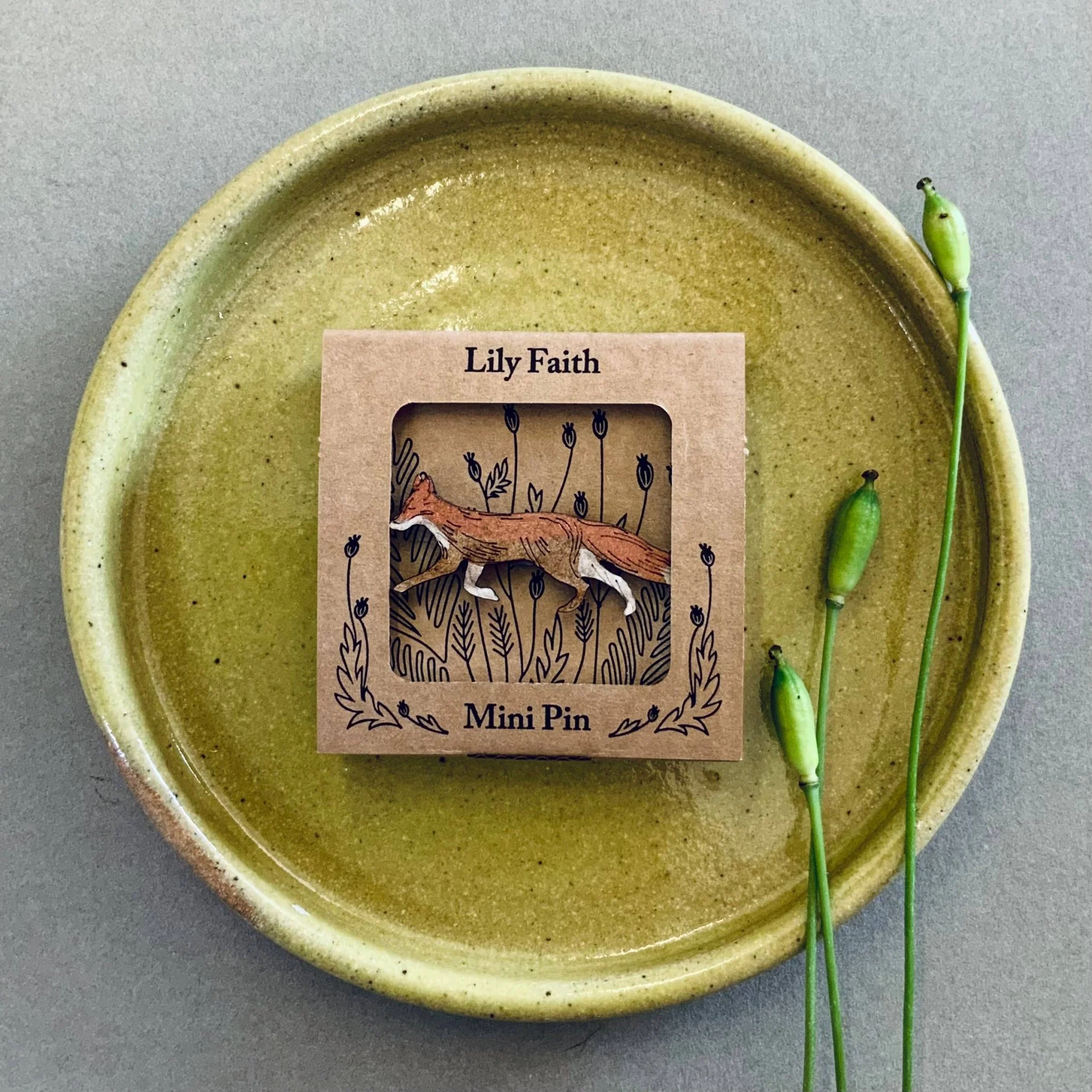 Fox Mini Pin Brooch