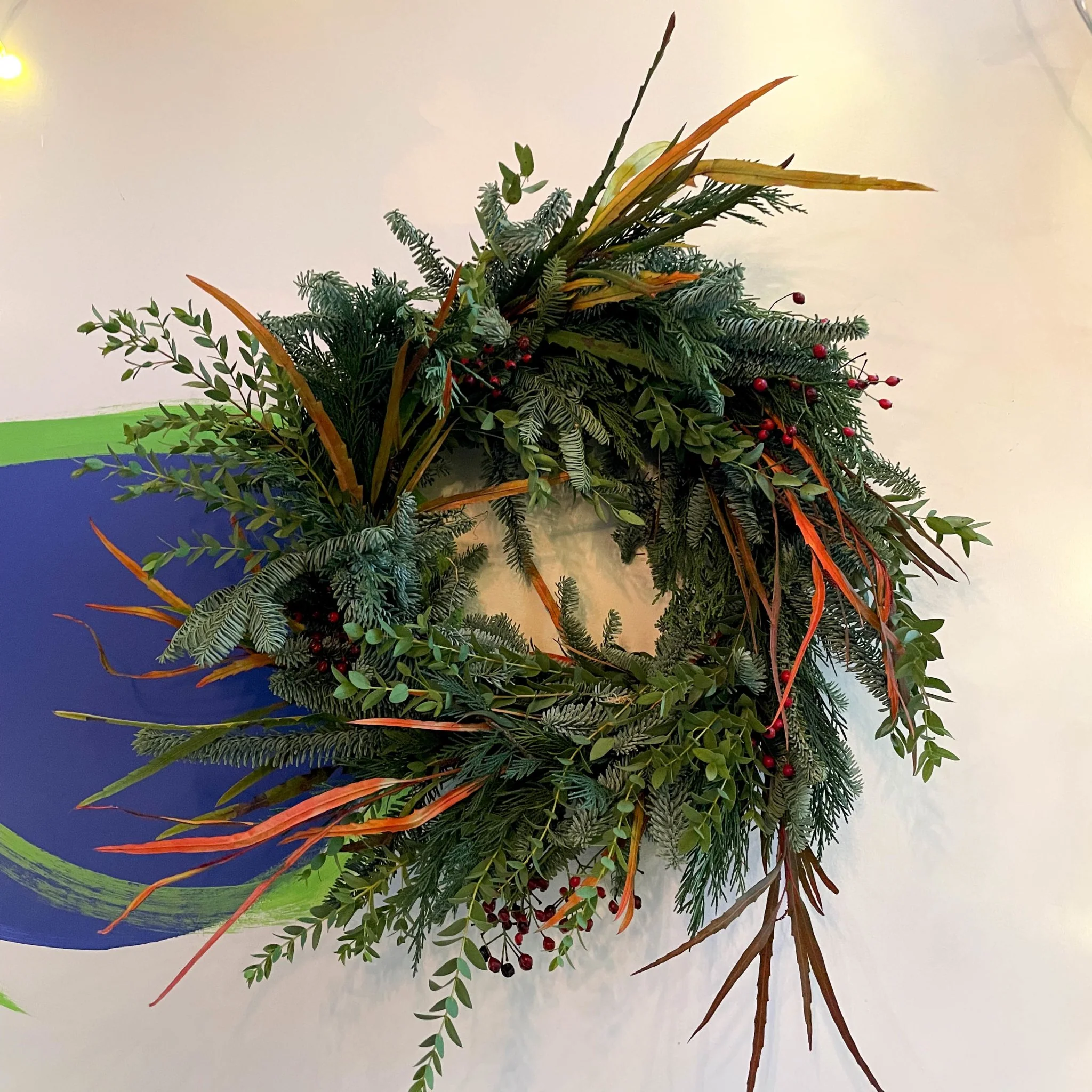 Custom Bespoke Fresh Foliage Christmas Wreath [Made to Order] Pick Your Foliage, Size, Ribbon and more! - Image 3
