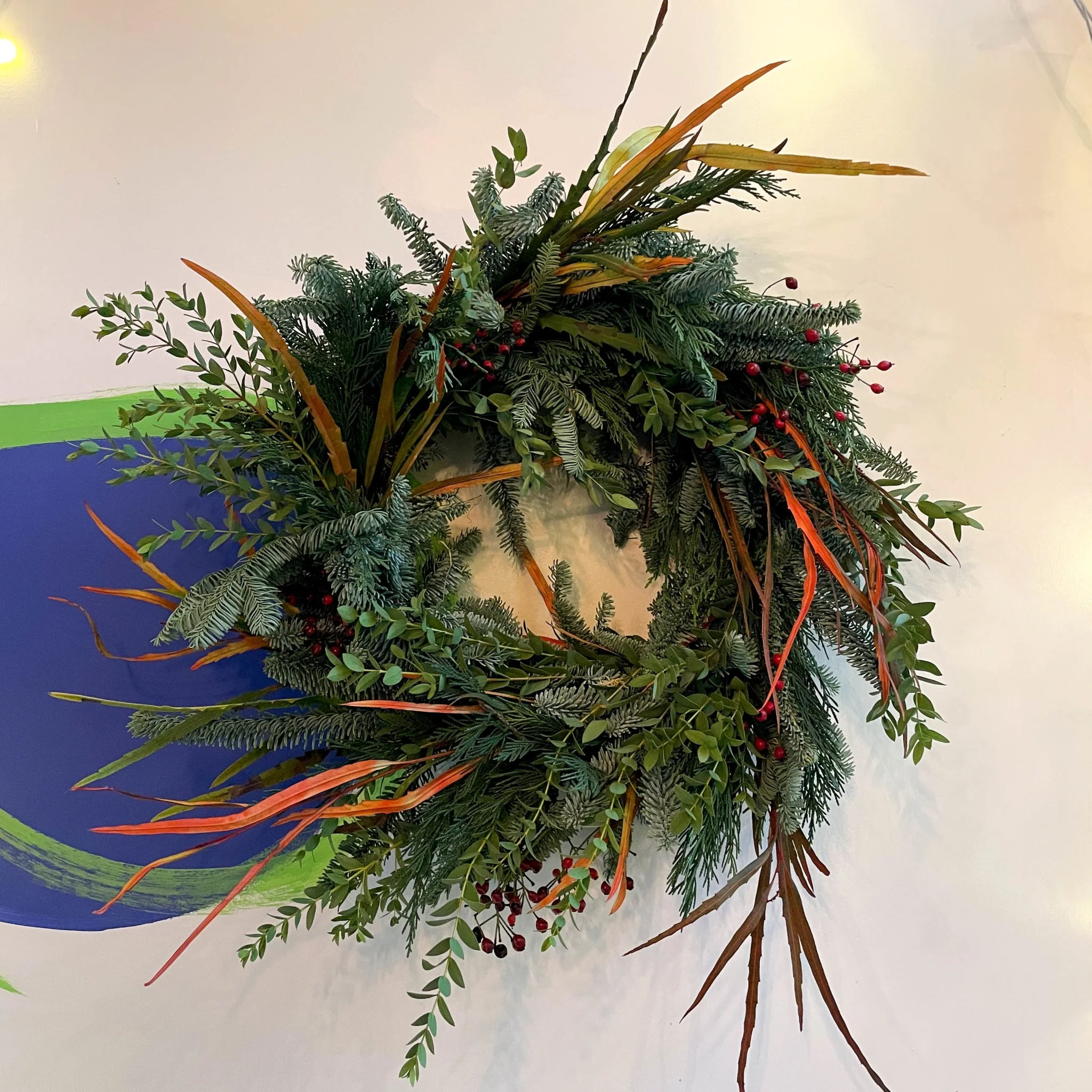 Custom Bespoke Fresh Foliage Christmas Wreath [Made to Order] Pick Your Foliage, Size, Ribbon and more! - Image 4
