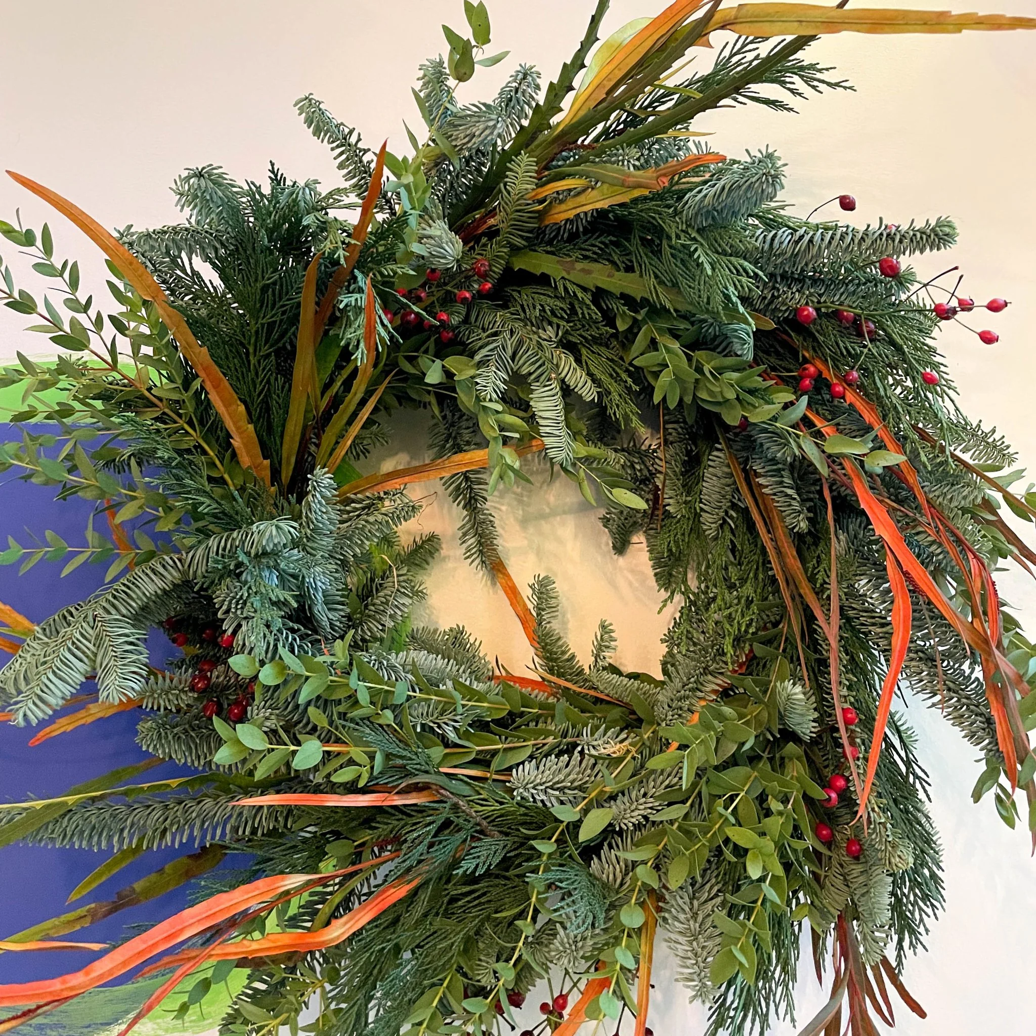 Custom Bespoke Fresh Foliage Christmas Wreath [Made to Order] Pick Your Foliage, Size, Ribbon and more! - Image 5