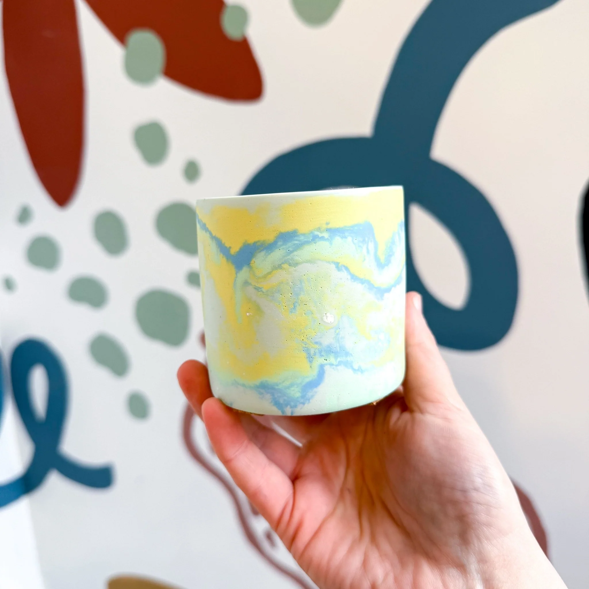 Fresh Water Blue Jesmonite Mini Pot [Beneath the Canopy RHS Collab] - Image 5