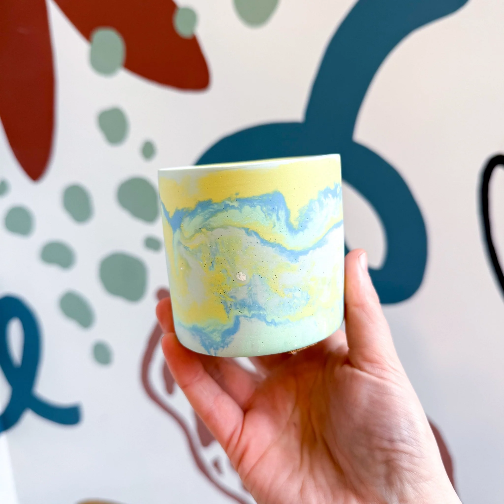 Fresh Water Blue Jesmonite Mini Pot [Beneath the Canopy RHS Collab] - Image 6