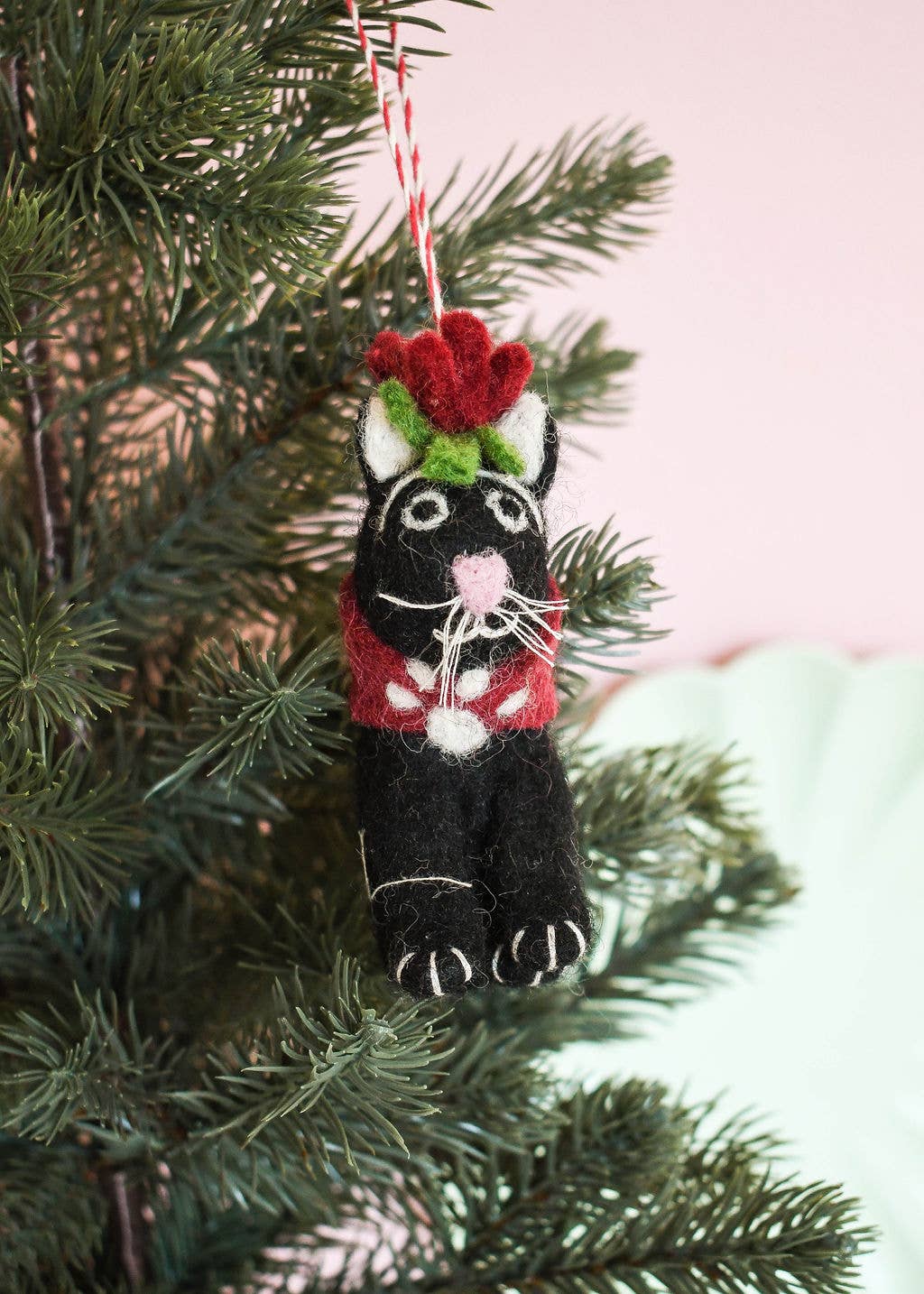 Niaski Frida Catlo Felt Decoration – Handmade Fair Trade - Image 2