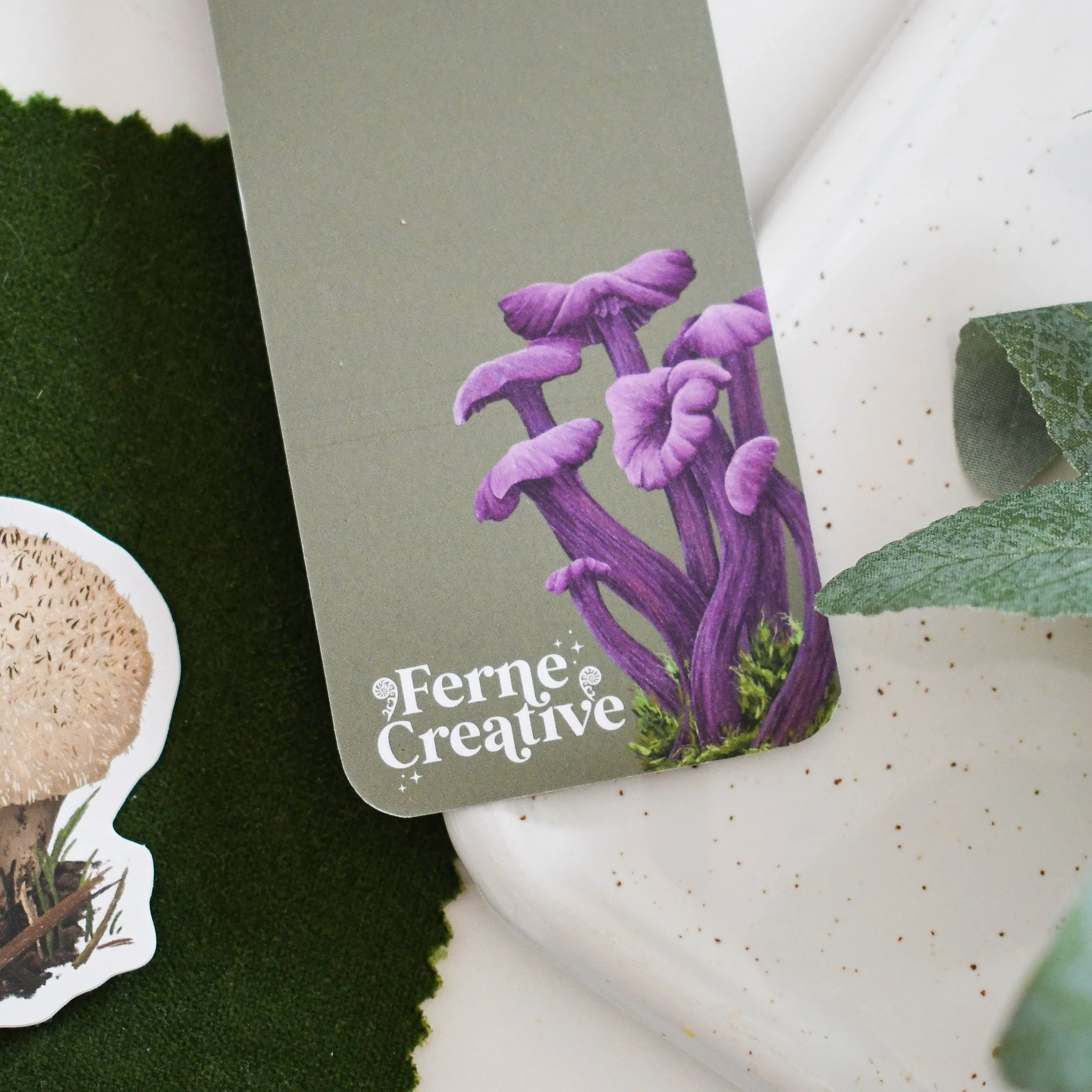Fungi Bookmark – Illustrated British Mushrooms by Ferne Creative - Image 3