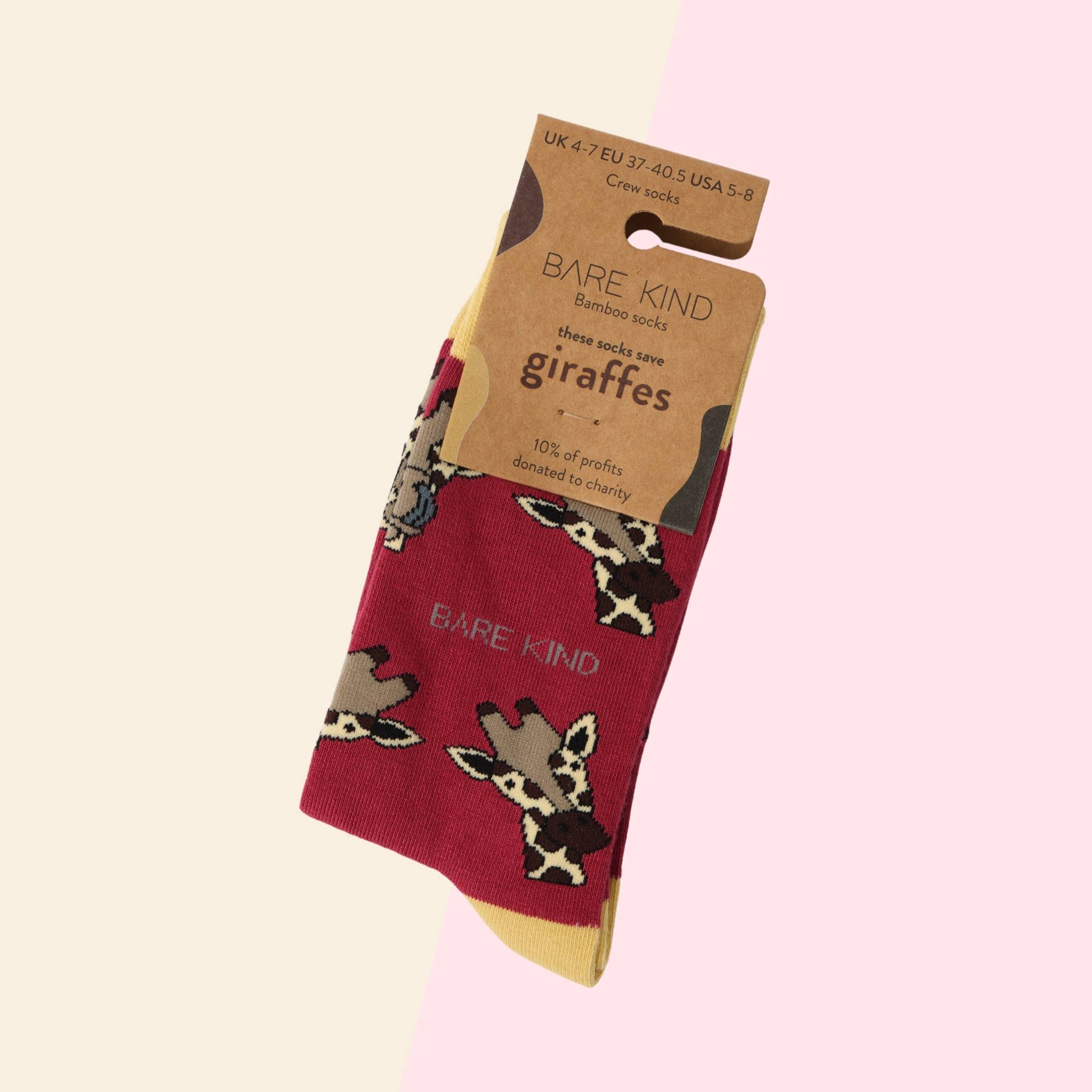 Giraffe Bamboo Socks - Image 2