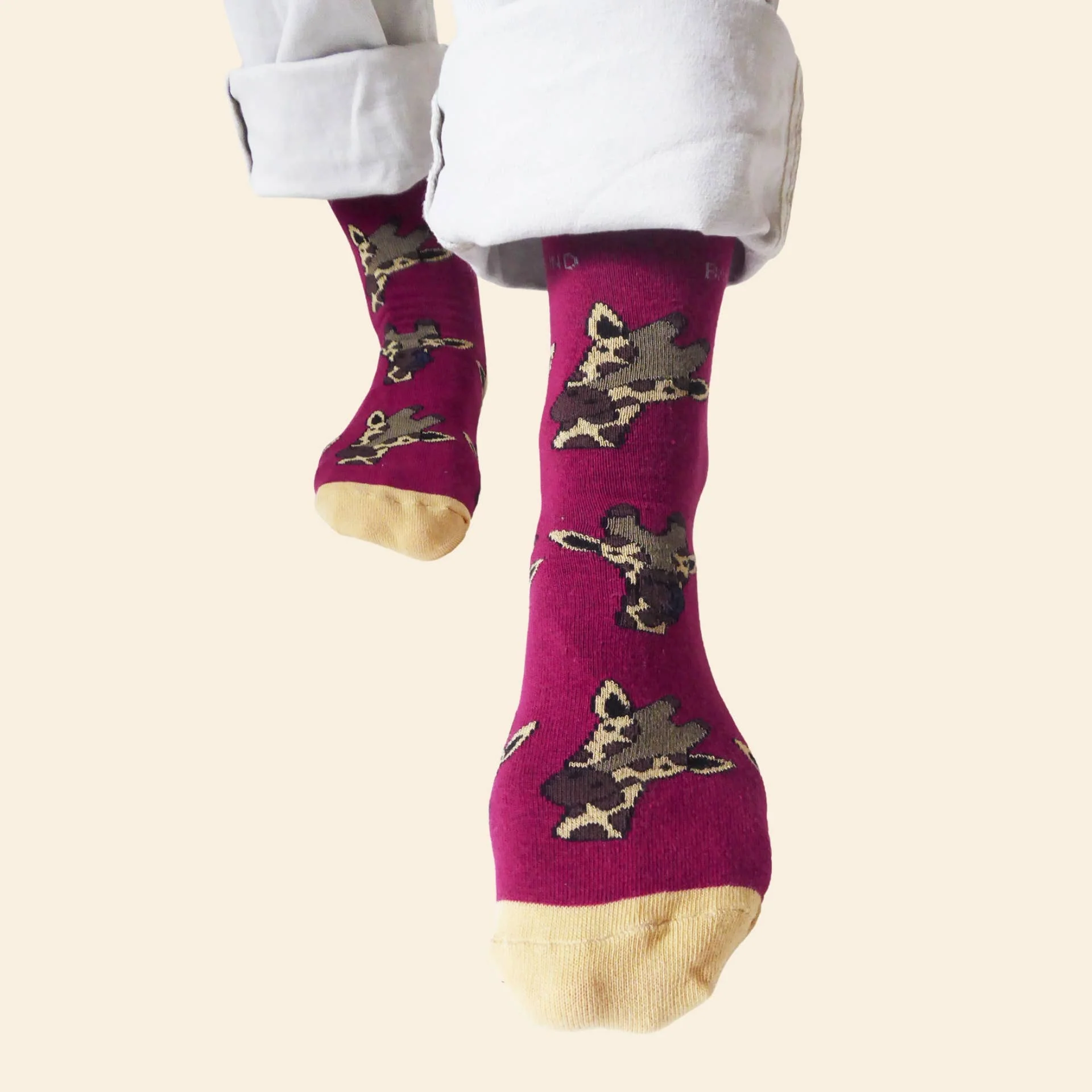 Giraffe Bamboo Socks - Image 5