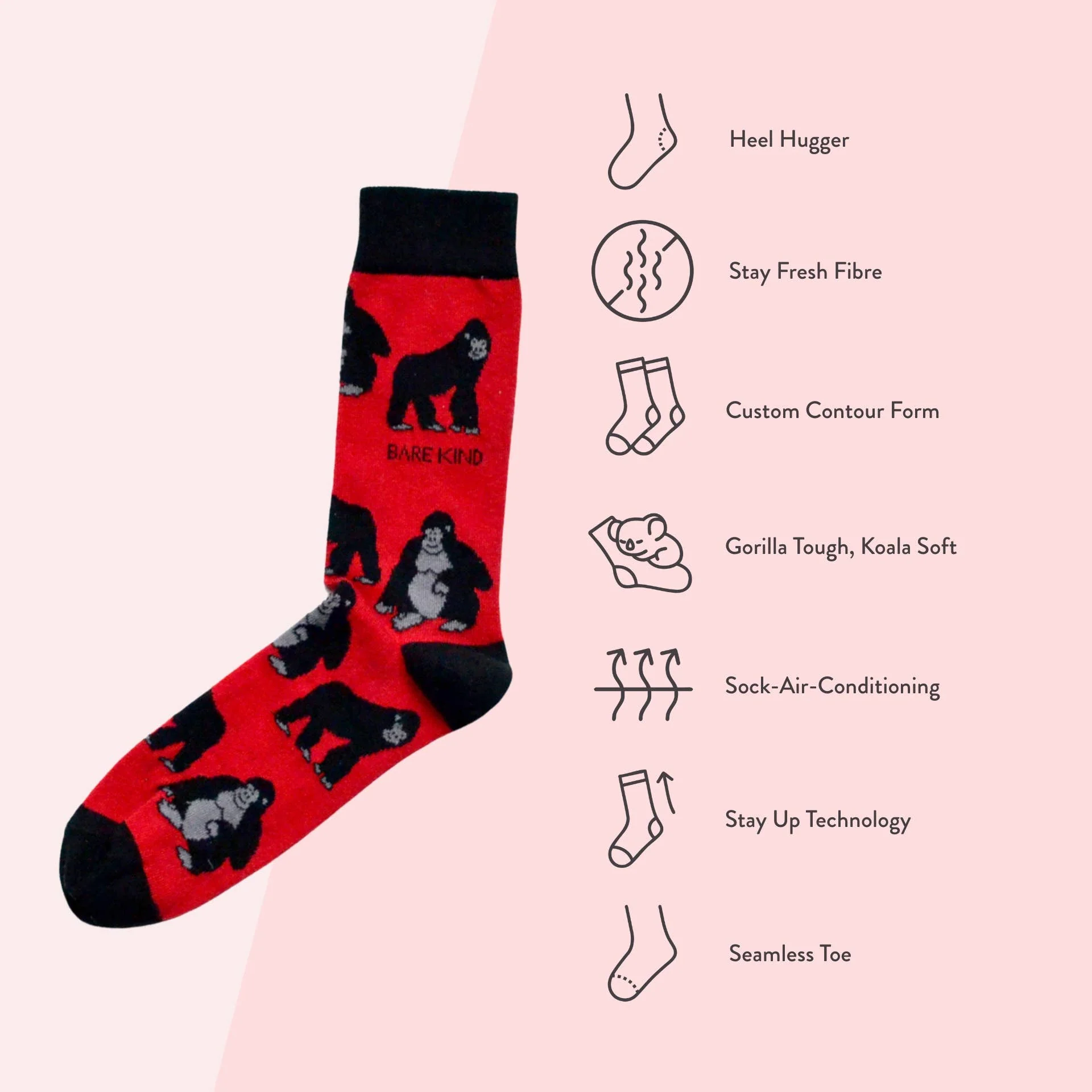 Gorilla Bamboo Socks - Image 7