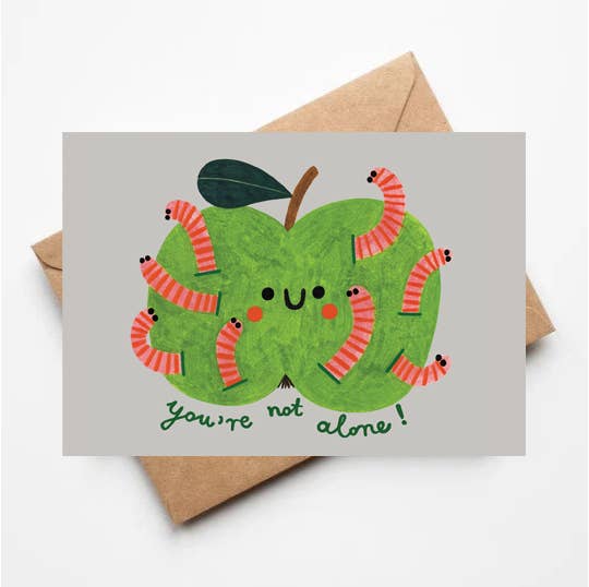 GREEN APPLE Greetings Card