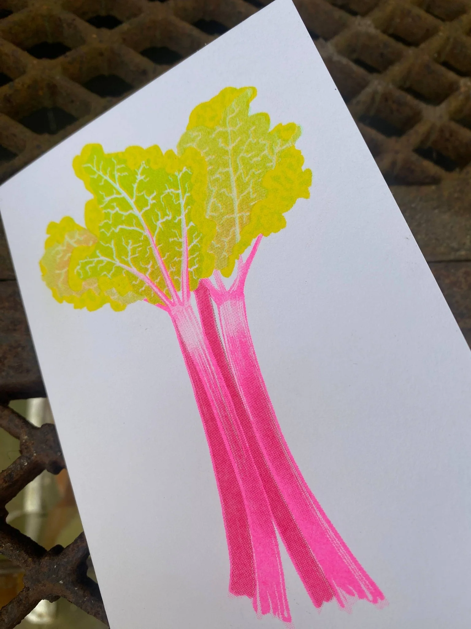Rhubarb Grow Greetings Card - Image 2