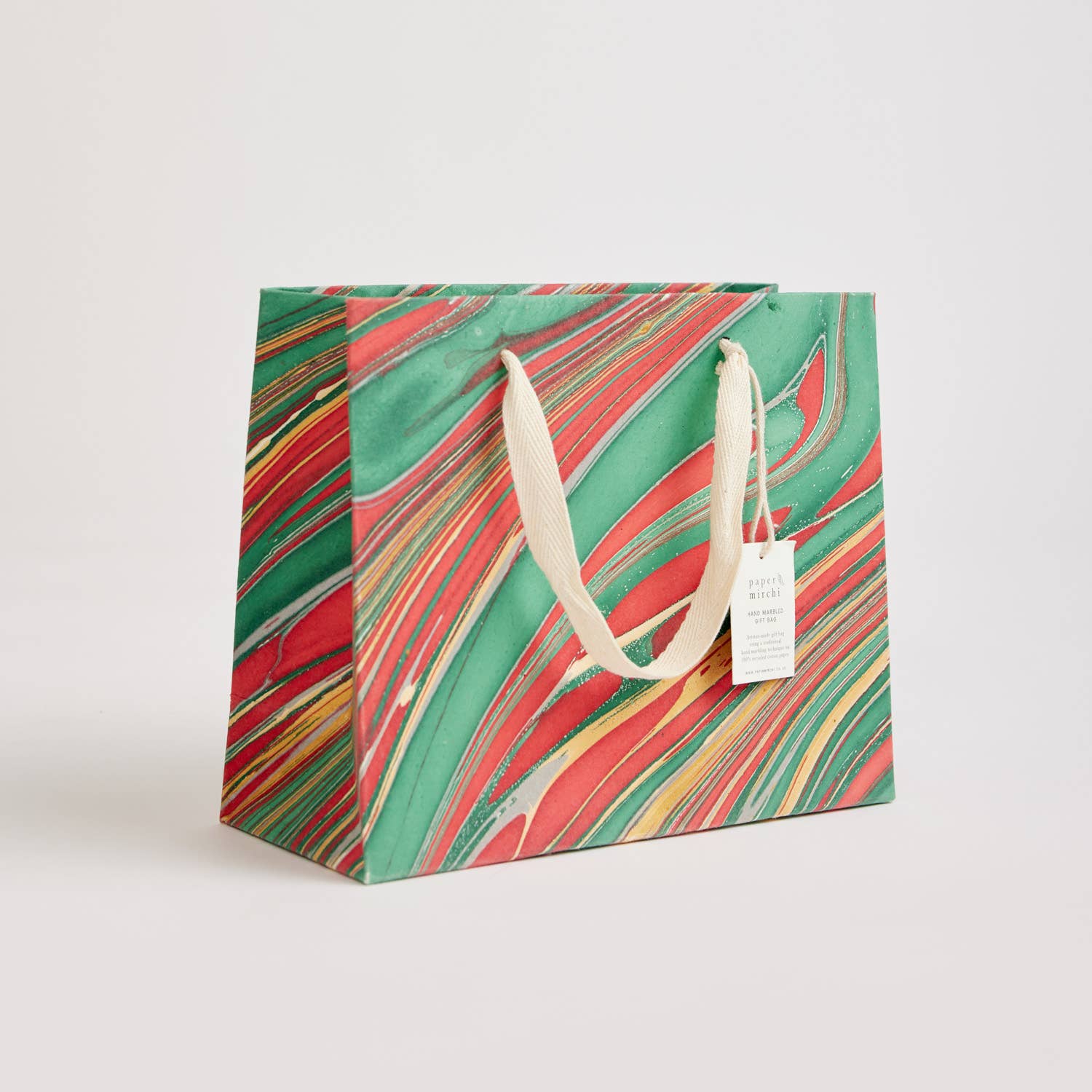 Hand Marbled Gift Bags – Christmas Glitz - Image 24