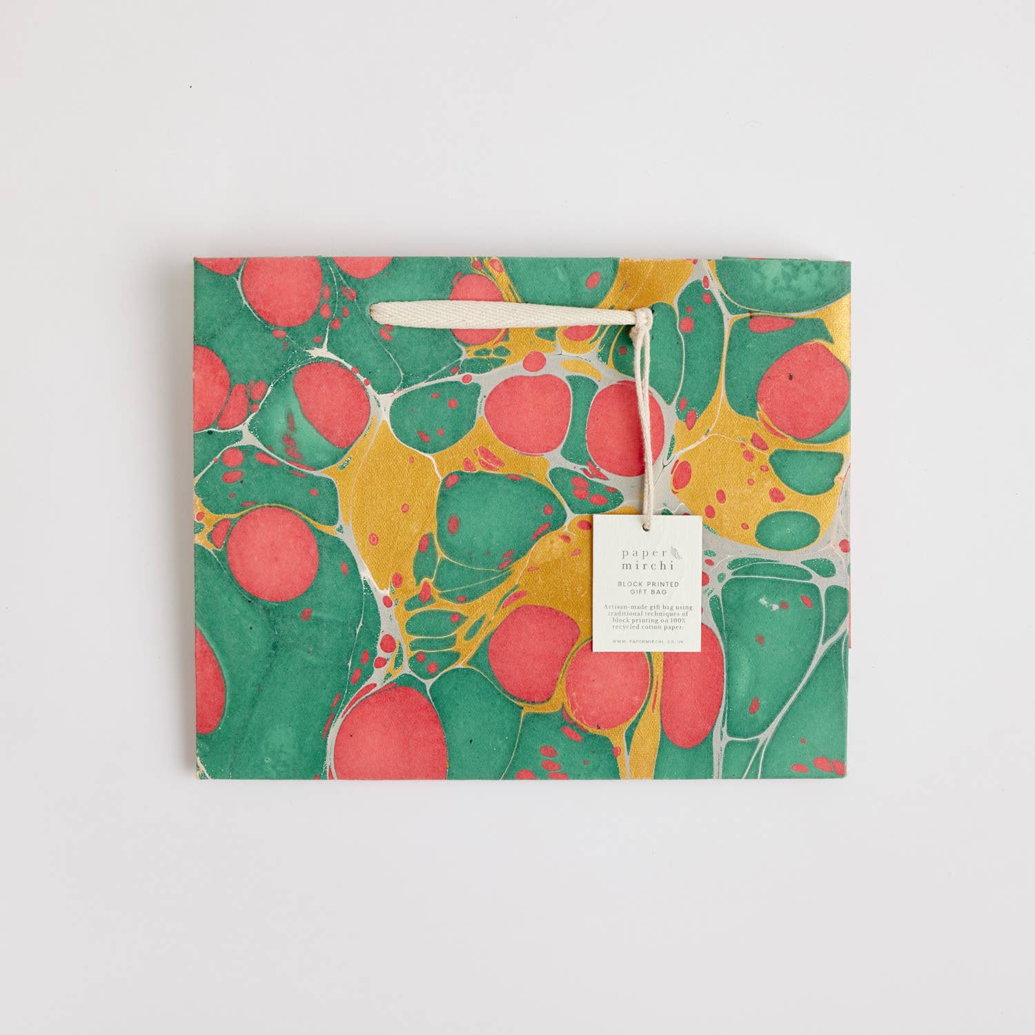 Hand Marbled Gift Bags – Christmas Glitz - Image 30