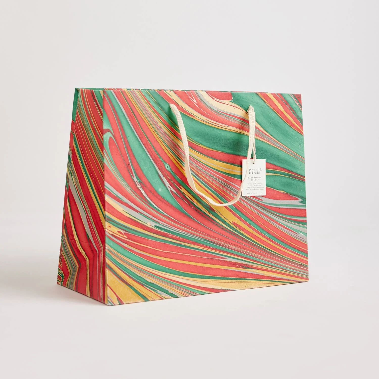 Hand Marbled Gift Bags – Christmas Glitz - Image 5
