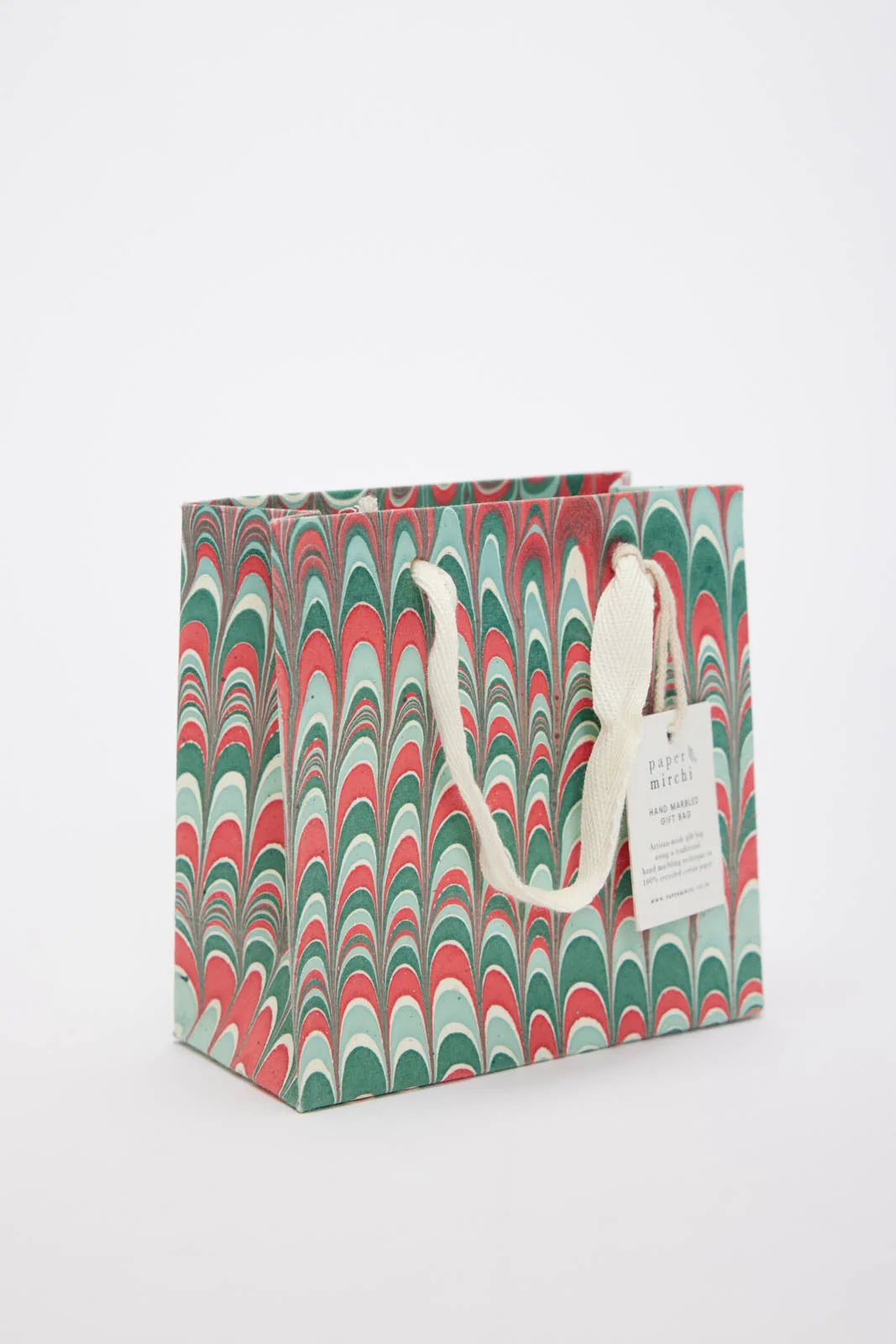 Hand Marbled Gift Bags - Christmas Splendour - Image 10