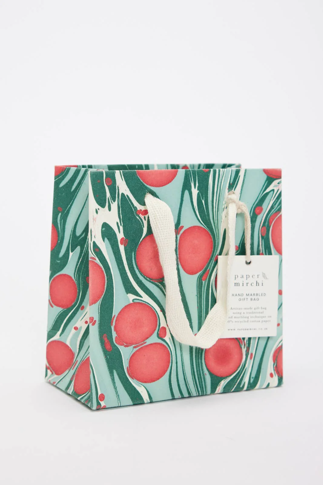 Hand Marbled Gift Bags - Christmas Splendour - Image 11