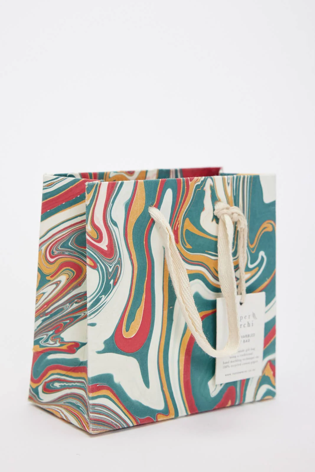 Hand Marbled Gift Bags - Christmas Splendour - Image 14