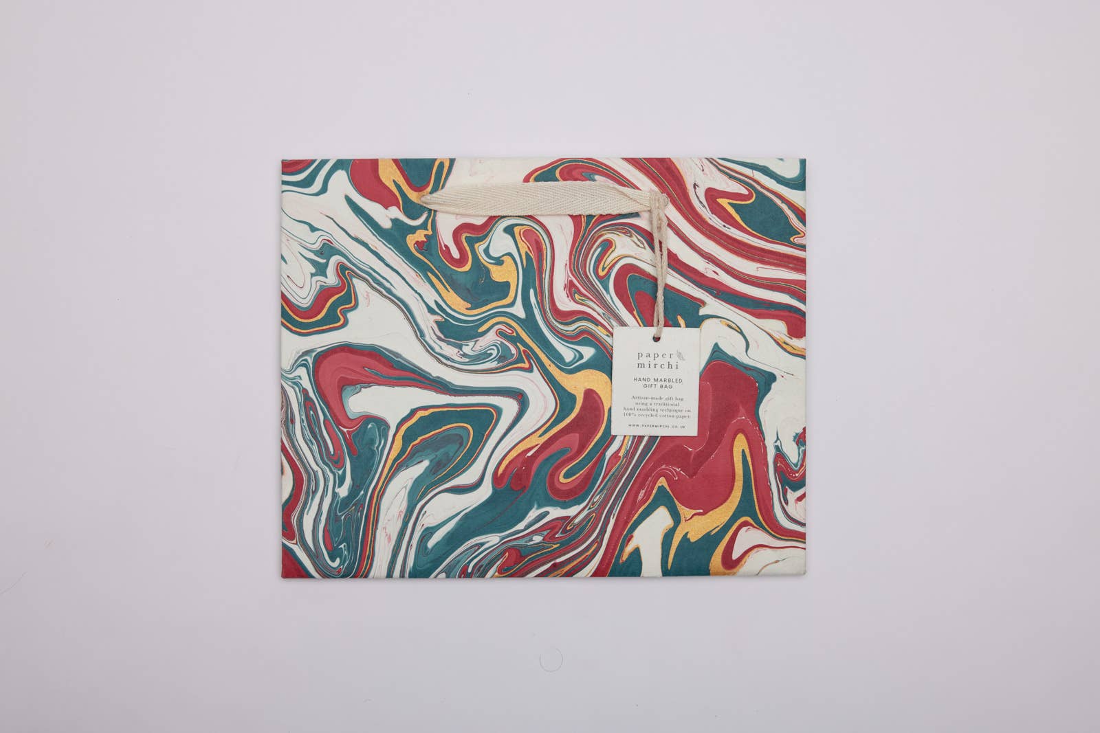 Hand Marbled Gift Bags - Christmas Splendour - Image 20