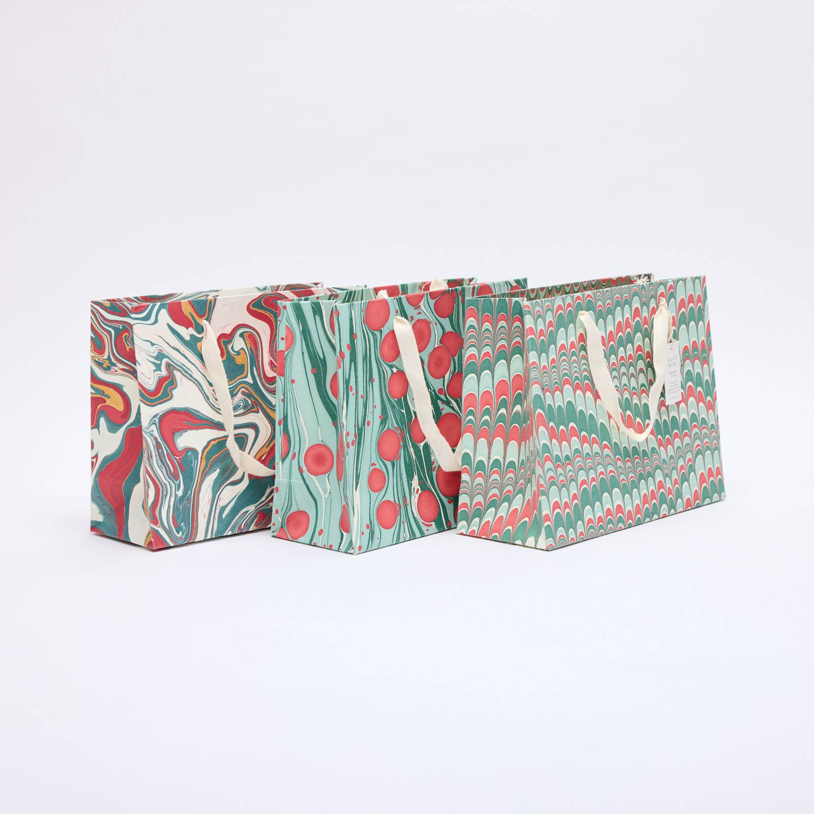 Hand Marbled Gift Bags - Christmas Splendour - Image 21