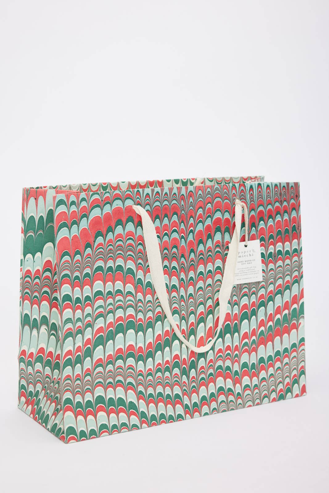 Hand Marbled Gift Bags - Christmas Splendour - Image 8