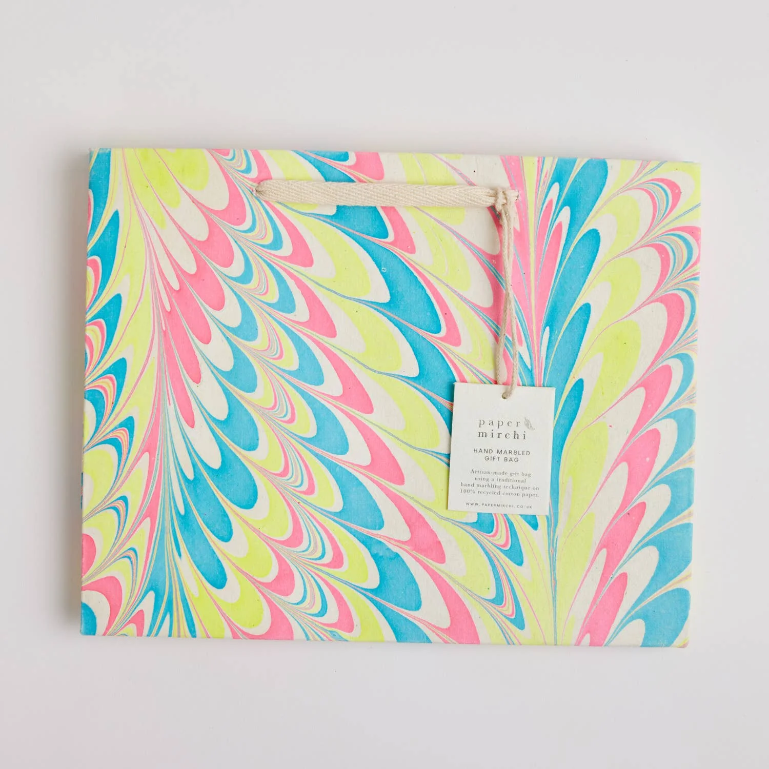 Hand Marbled Gift Bags - Neon - Image 17