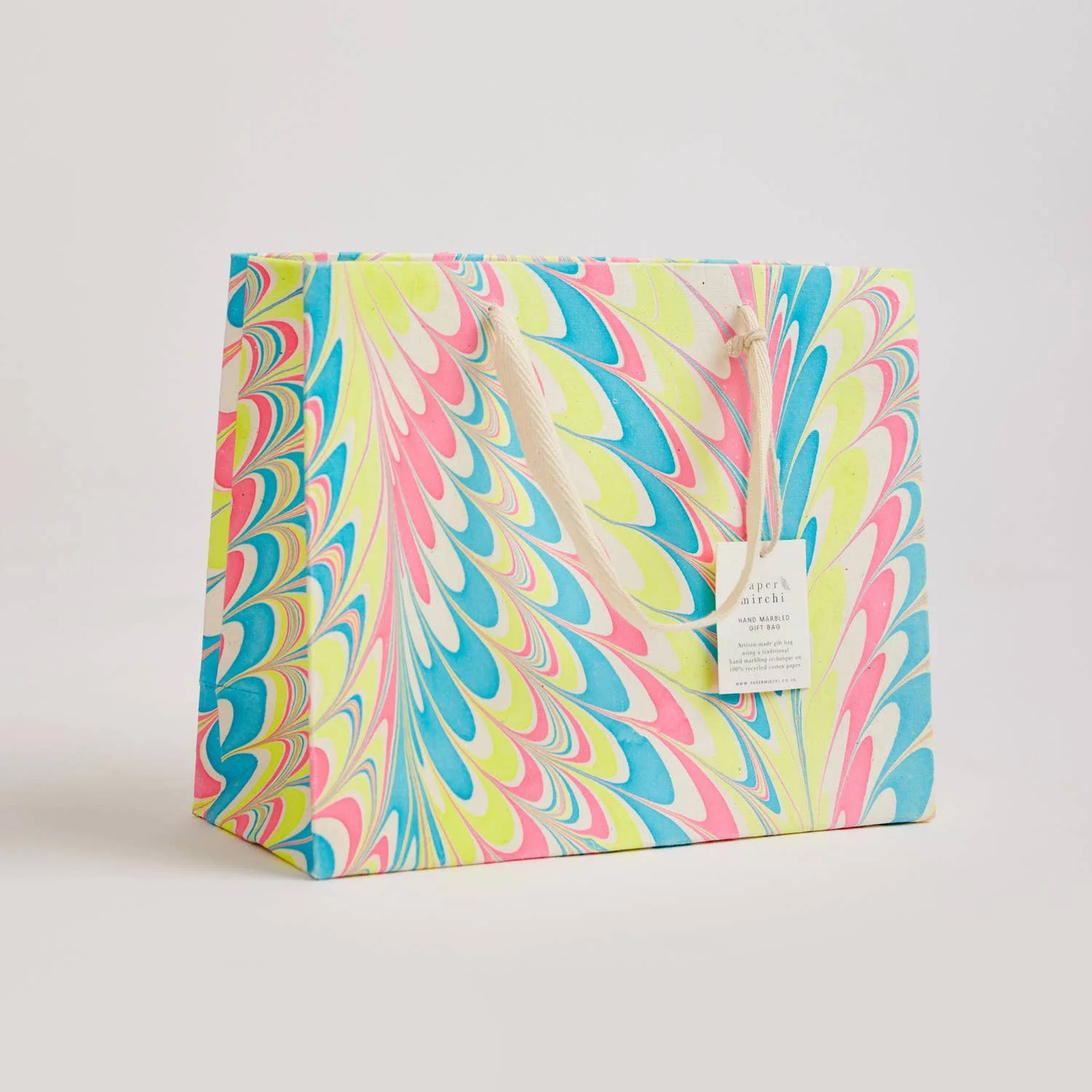 Hand Marbled Gift Bags - Neon - Image 20
