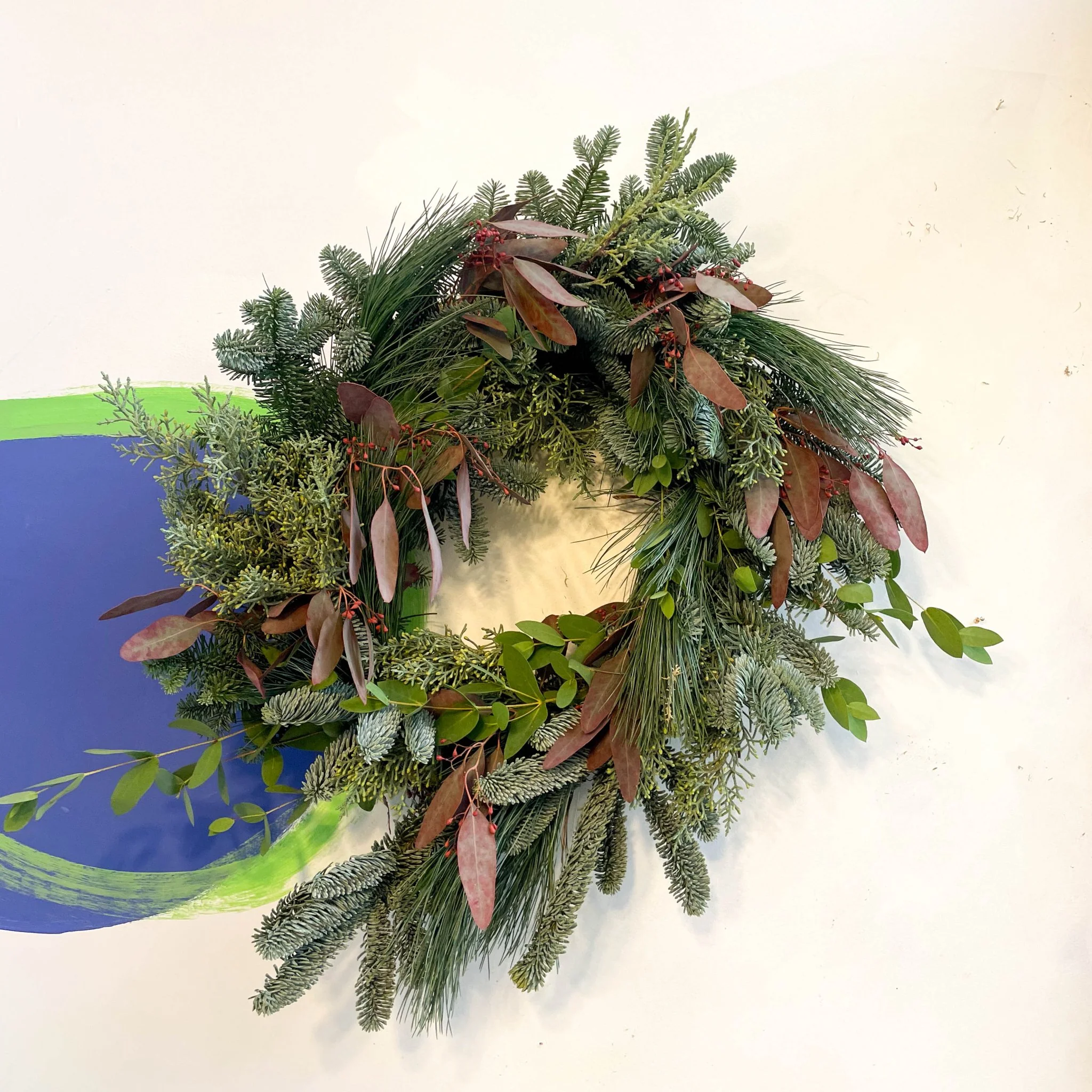 Handmade Fresh Foliage Christmas Wreath - No.1  [Made to Order] - Image 3