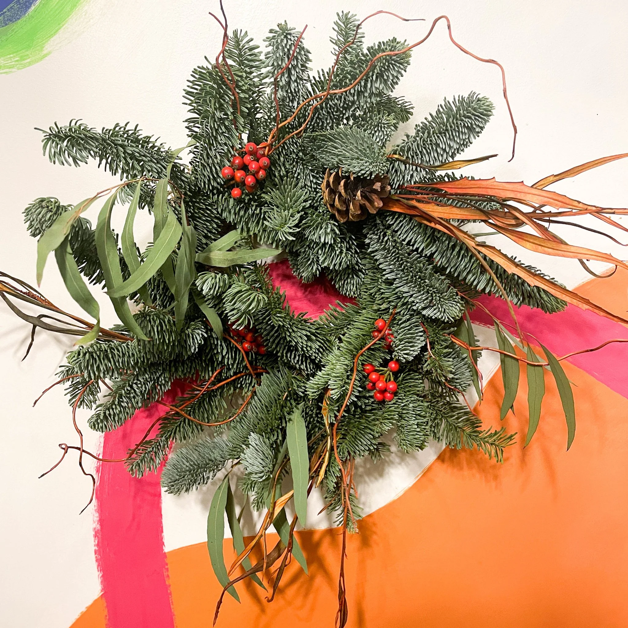 Handmade Fresh Foliage Christmas Wreath - No.10 [Made to Order]