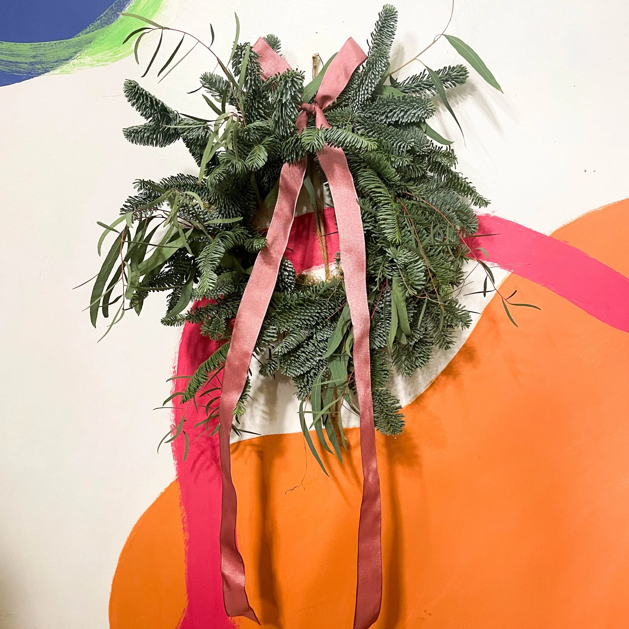 Handmade Fresh Foliage Christmas Wreath - No.11 [Made to Order] - Image 2