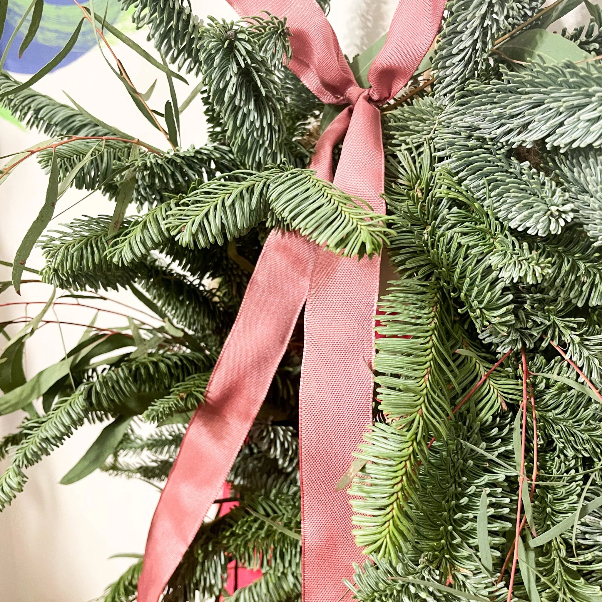 Handmade Fresh Foliage Christmas Wreath - No.11 [Made to Order] - Image 3