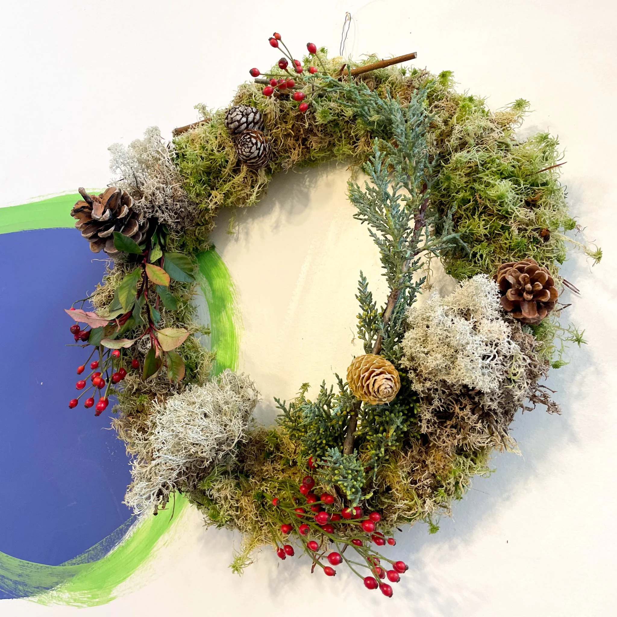 Handmade Fresh Foliage Christmas Wreath - No.7 [Made to Order] - Image 2