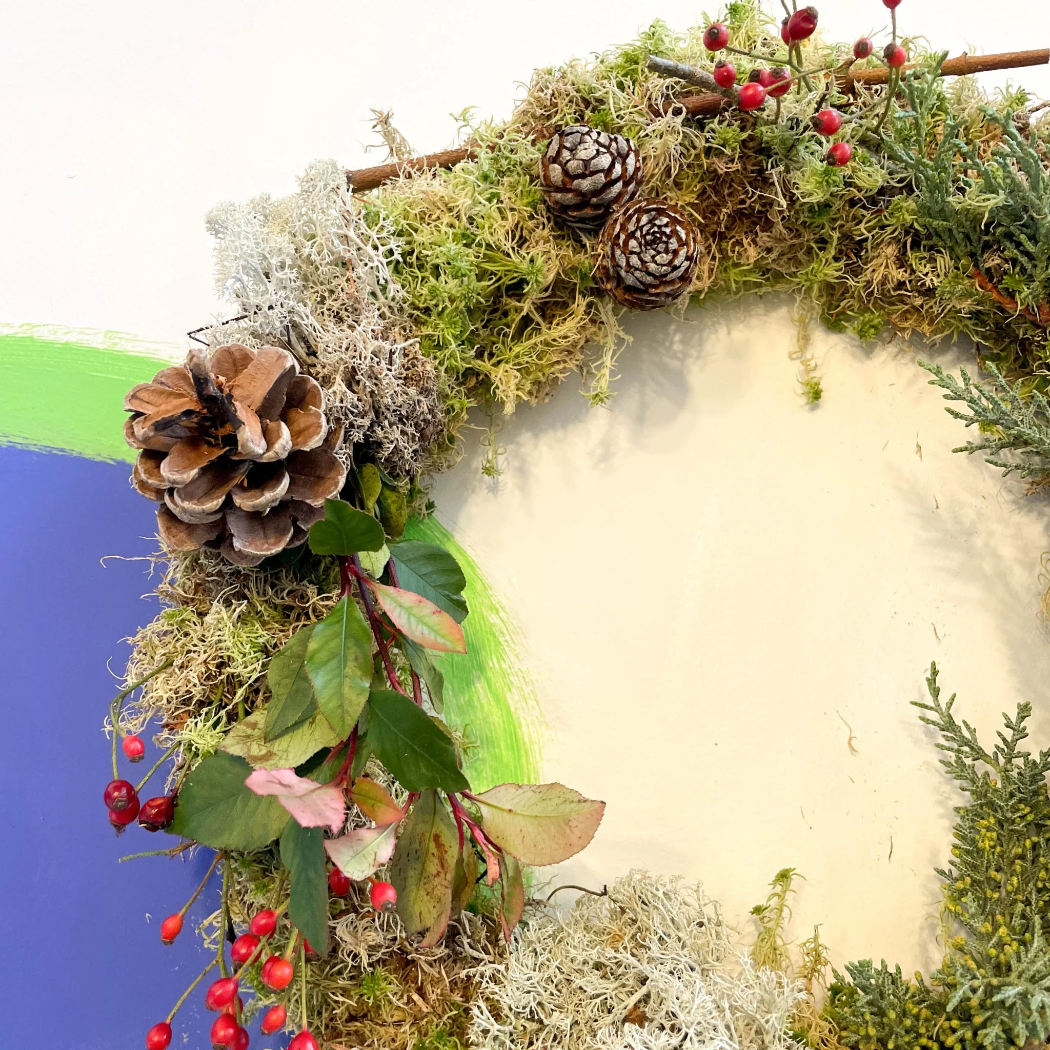 Handmade Fresh Foliage Christmas Wreath - No.7 [Made to Order] - Image 3