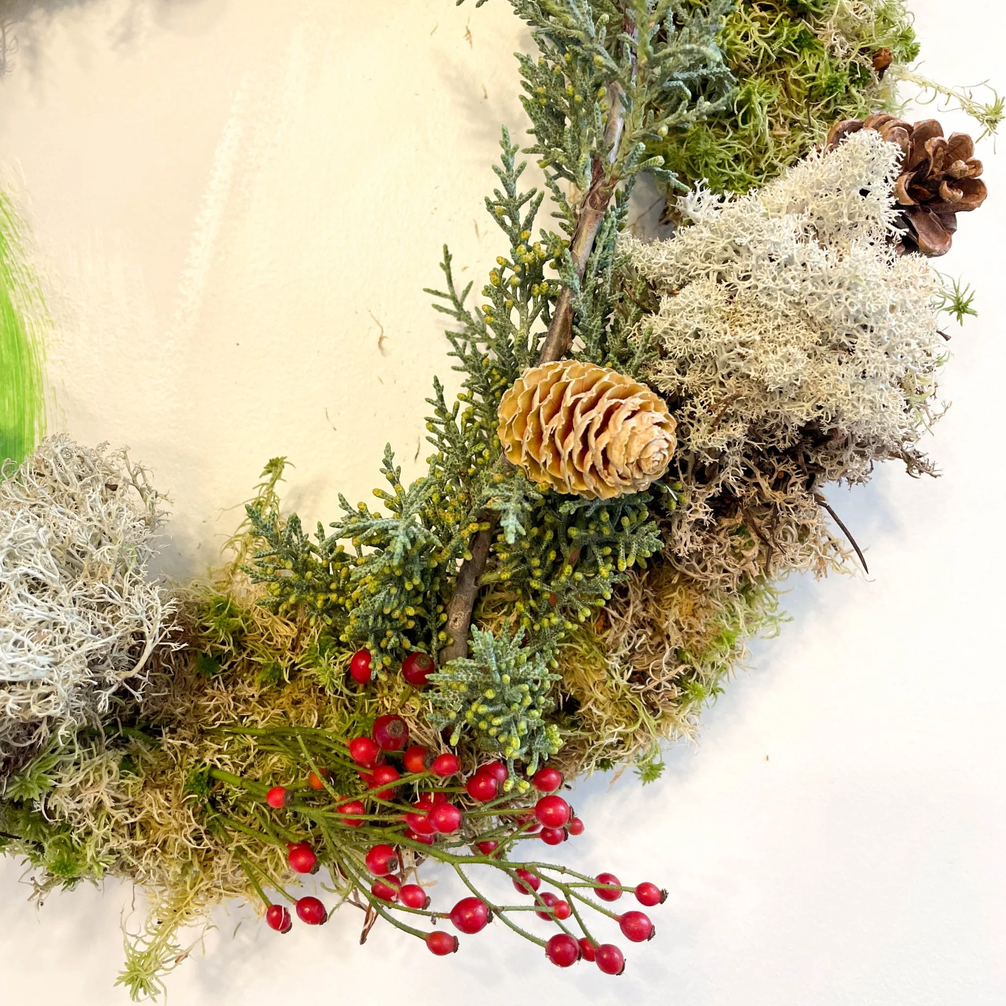Handmade Fresh Foliage Christmas Wreath - No.7 [Made to Order] - Image 4