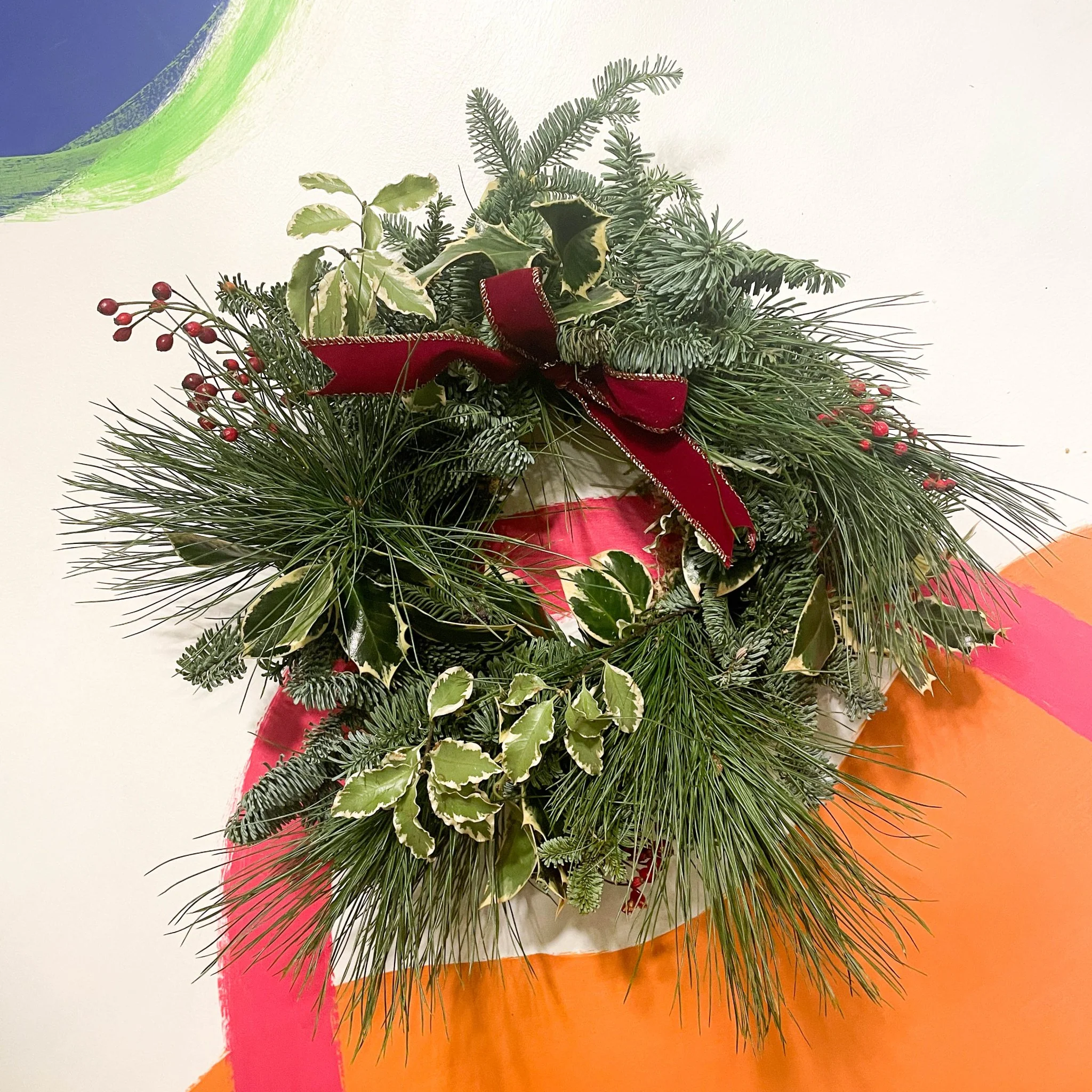 Handmade Fresh Foliage Christmas Wreath - No.9 [Made to Order]