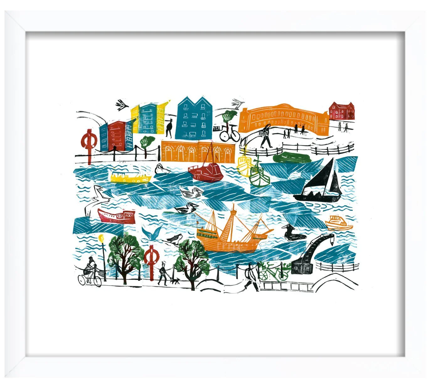 Harbourside Wanderings Giclee Print