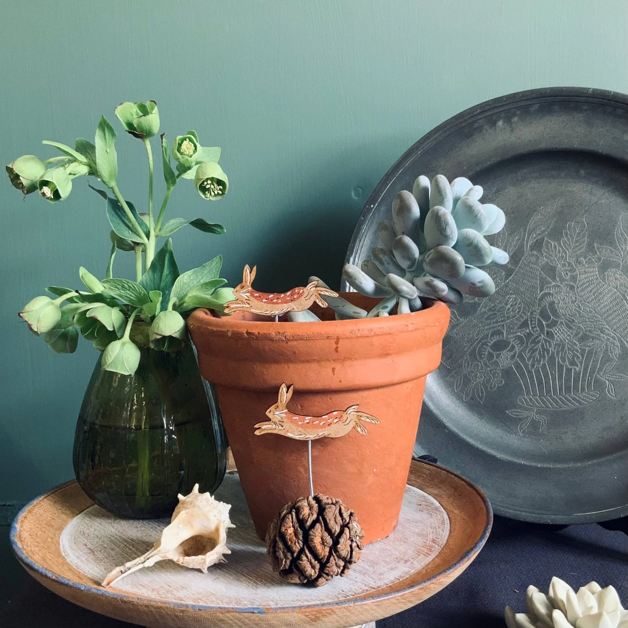 Hare Plant Pot Companions - Image 3