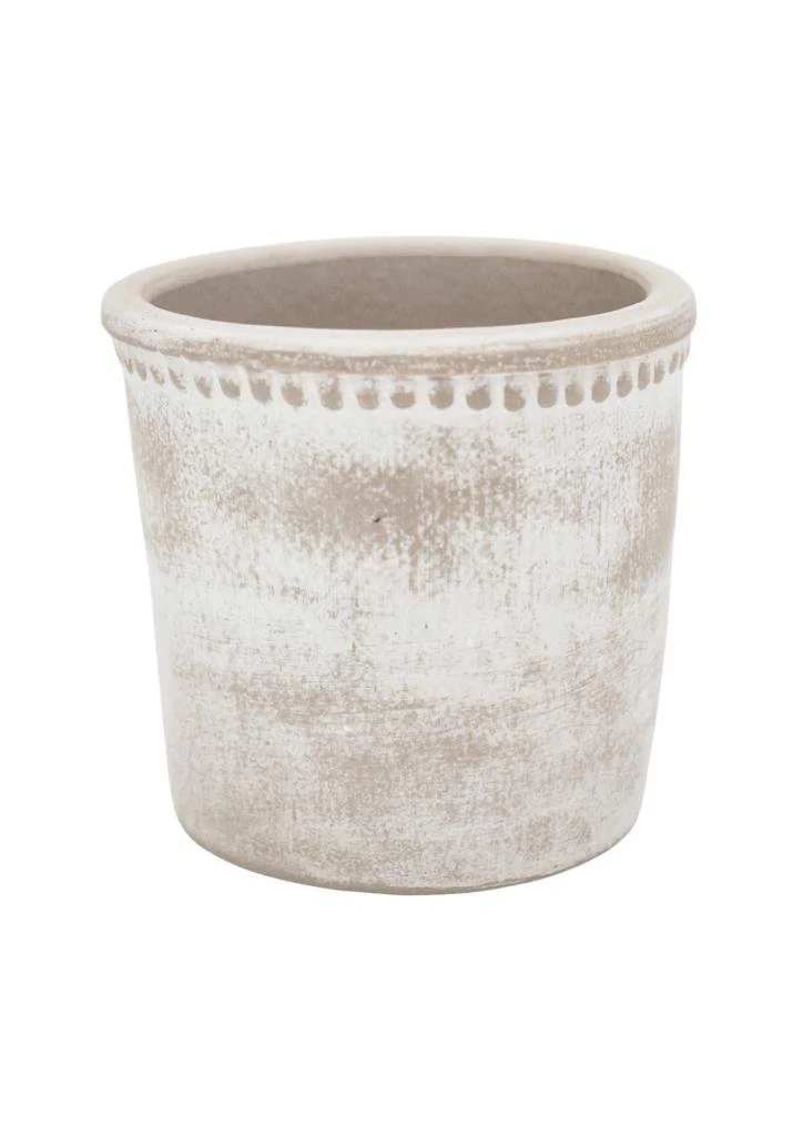 Hazel Washed Beaded Edge Planter