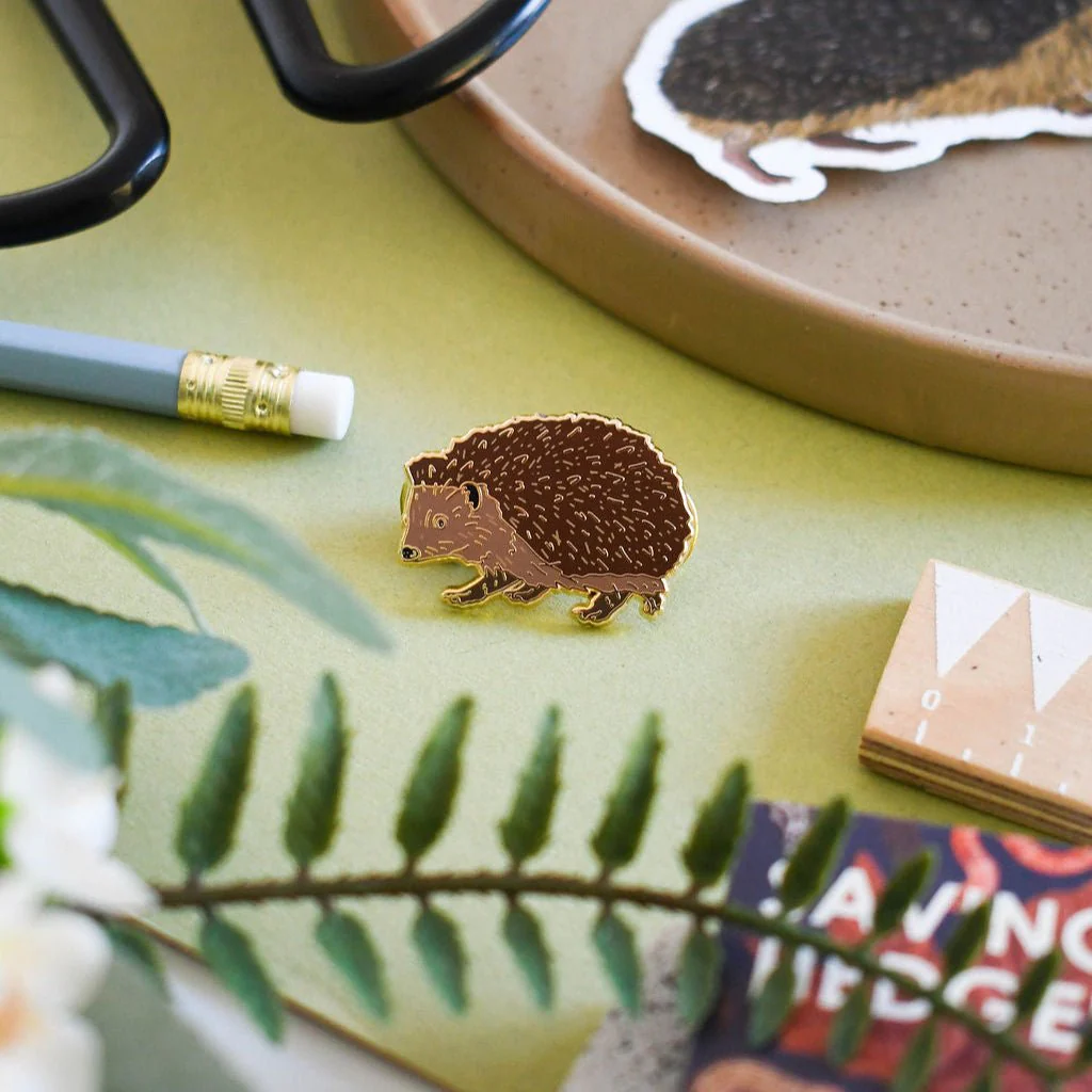 Hedgehog Enamel Pin – Designed by Ferne Creative - Image 2