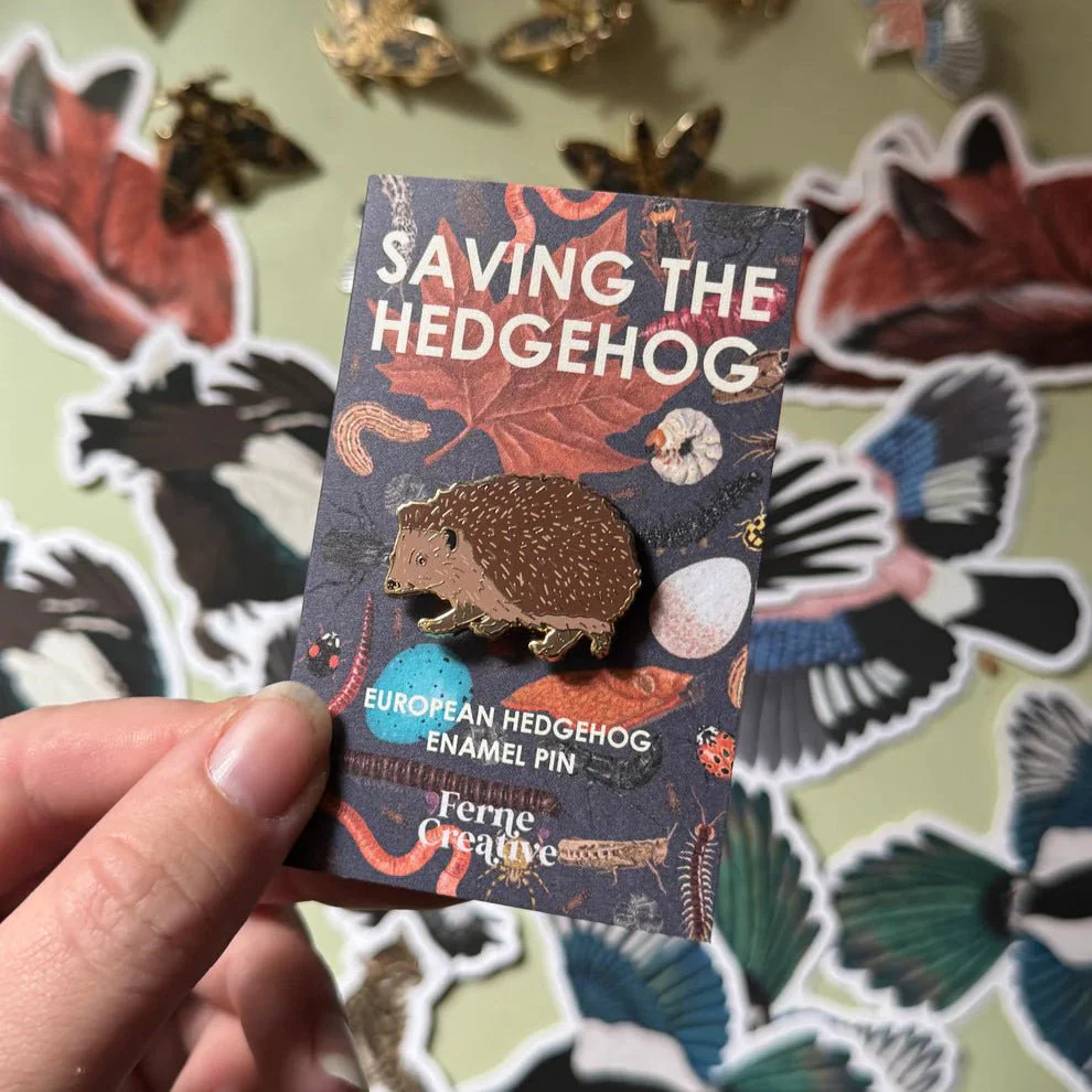 Hedgehog Enamel Pin – Designed by Ferne Creative - Image 5