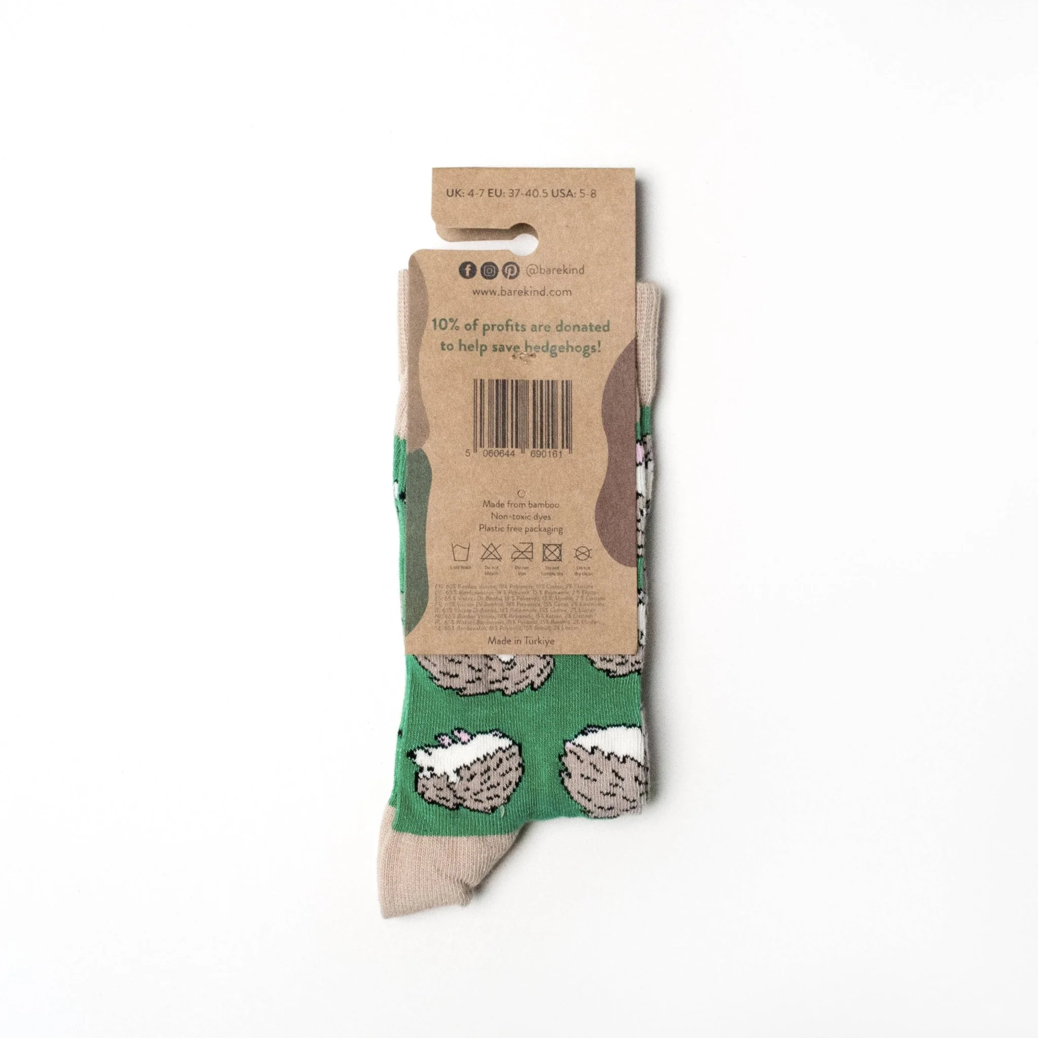 Hedgehog Bamboo Socks - Image 5