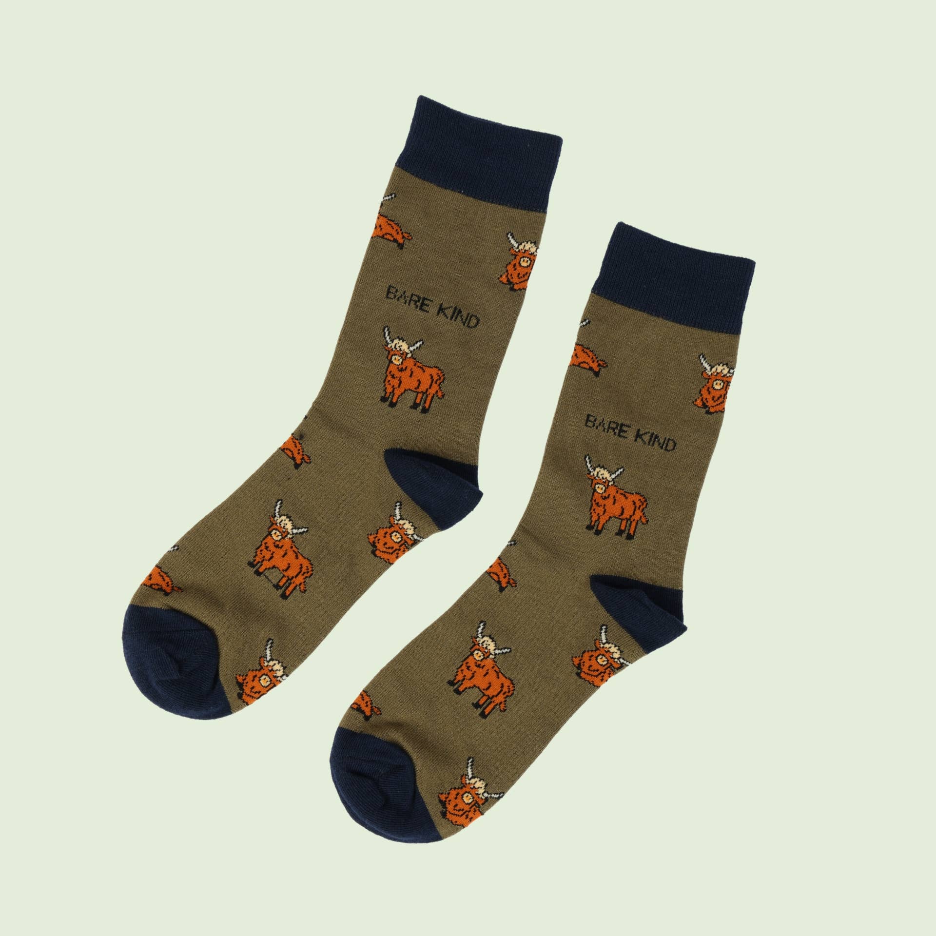 Highland Cow Bamboo Socks