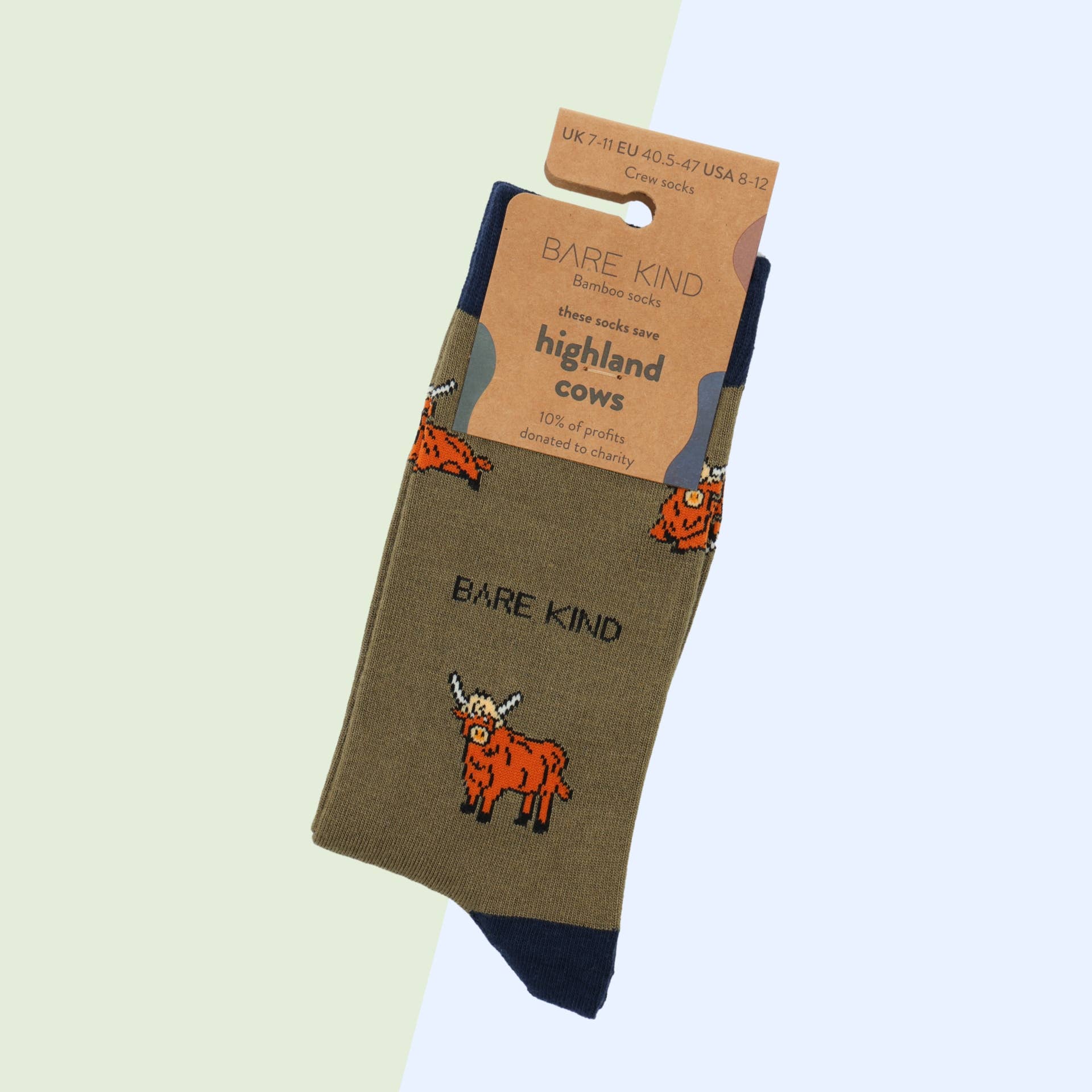 Highland Cow Bamboo Socks - Image 2