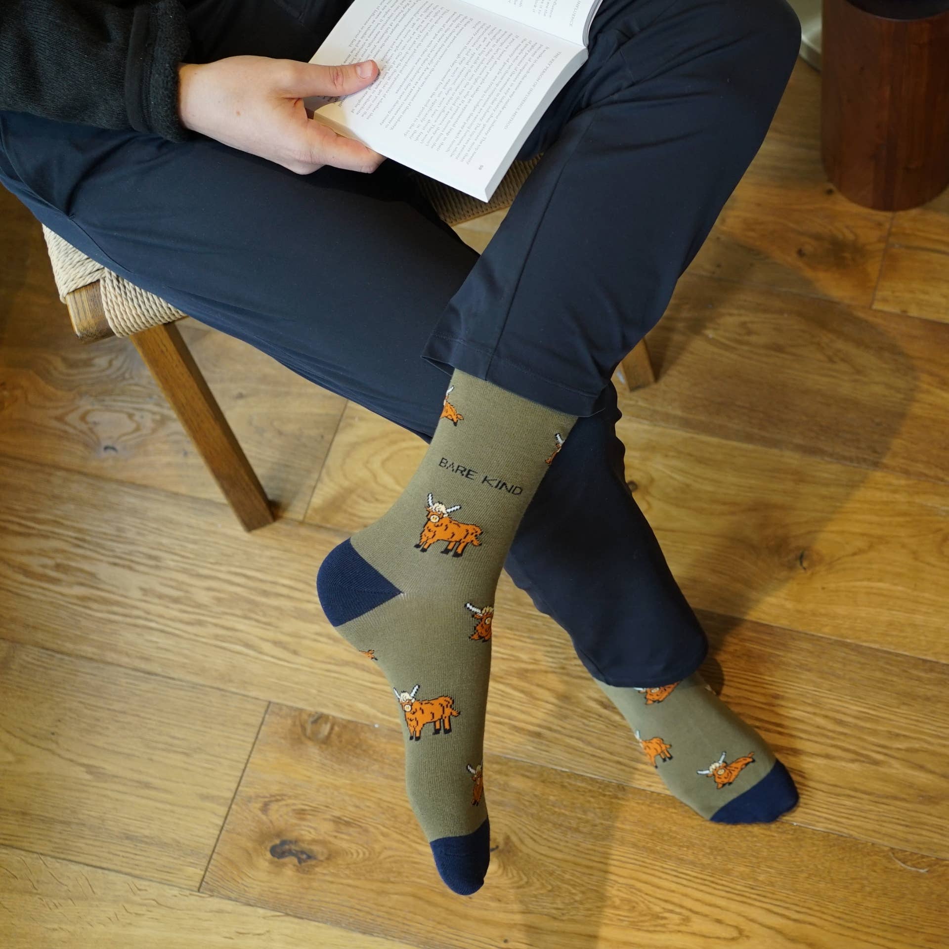 Highland Cow Bamboo Socks - Image 8