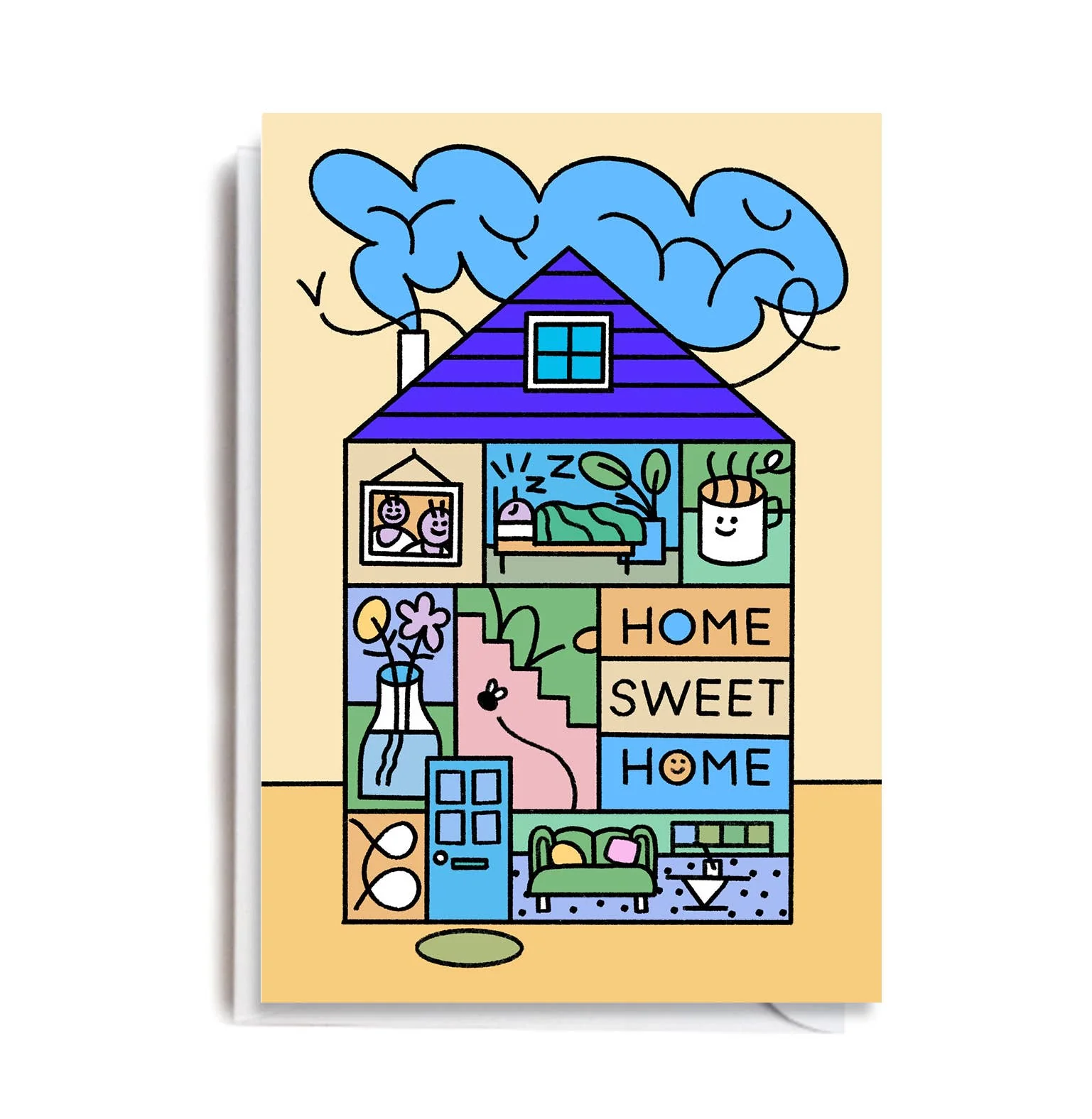 HOME SWEET HOME Greetings Card