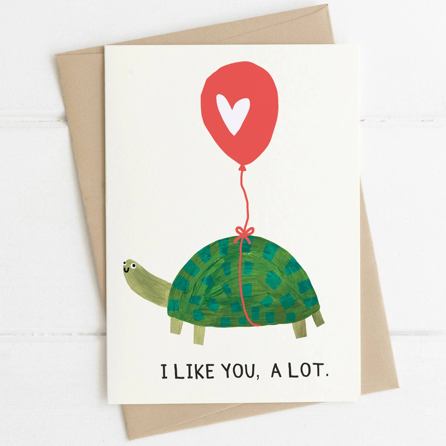 I Like You Tortoise Greetings Card