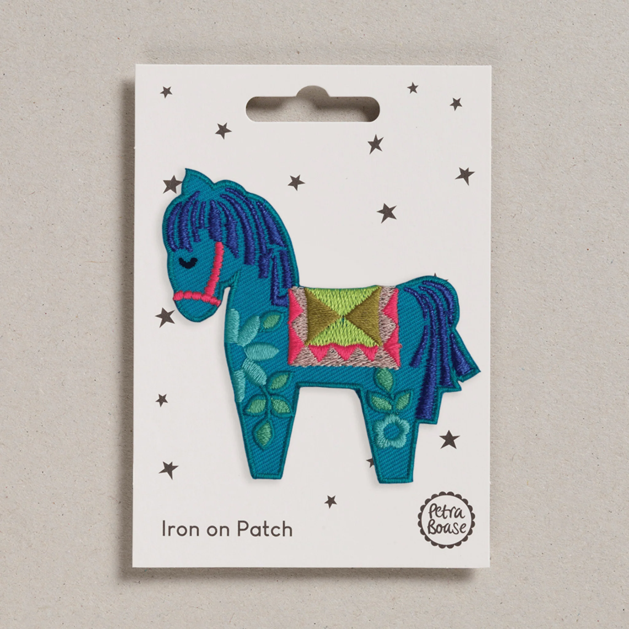 Dala Horse Iron on Patch