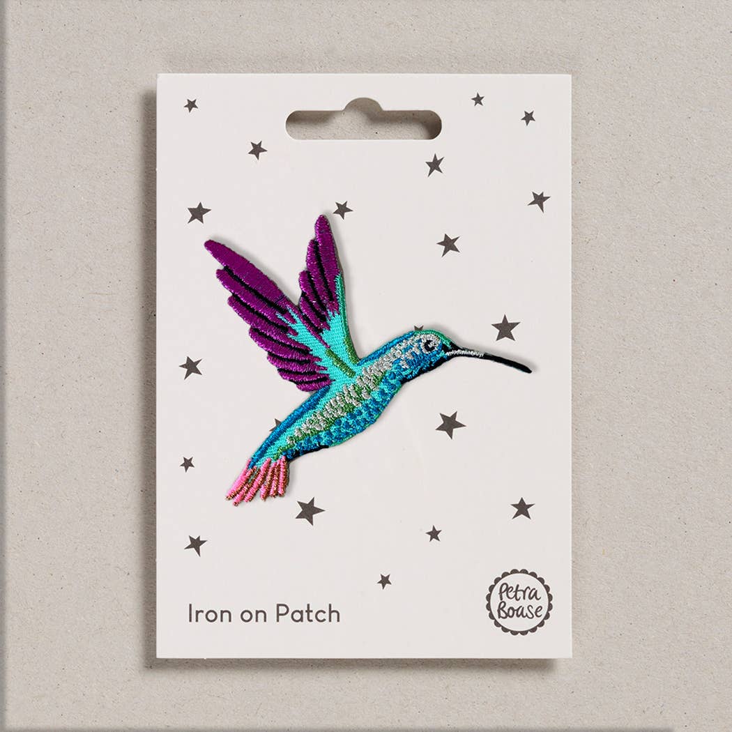 Hummingbird Iron on Patch