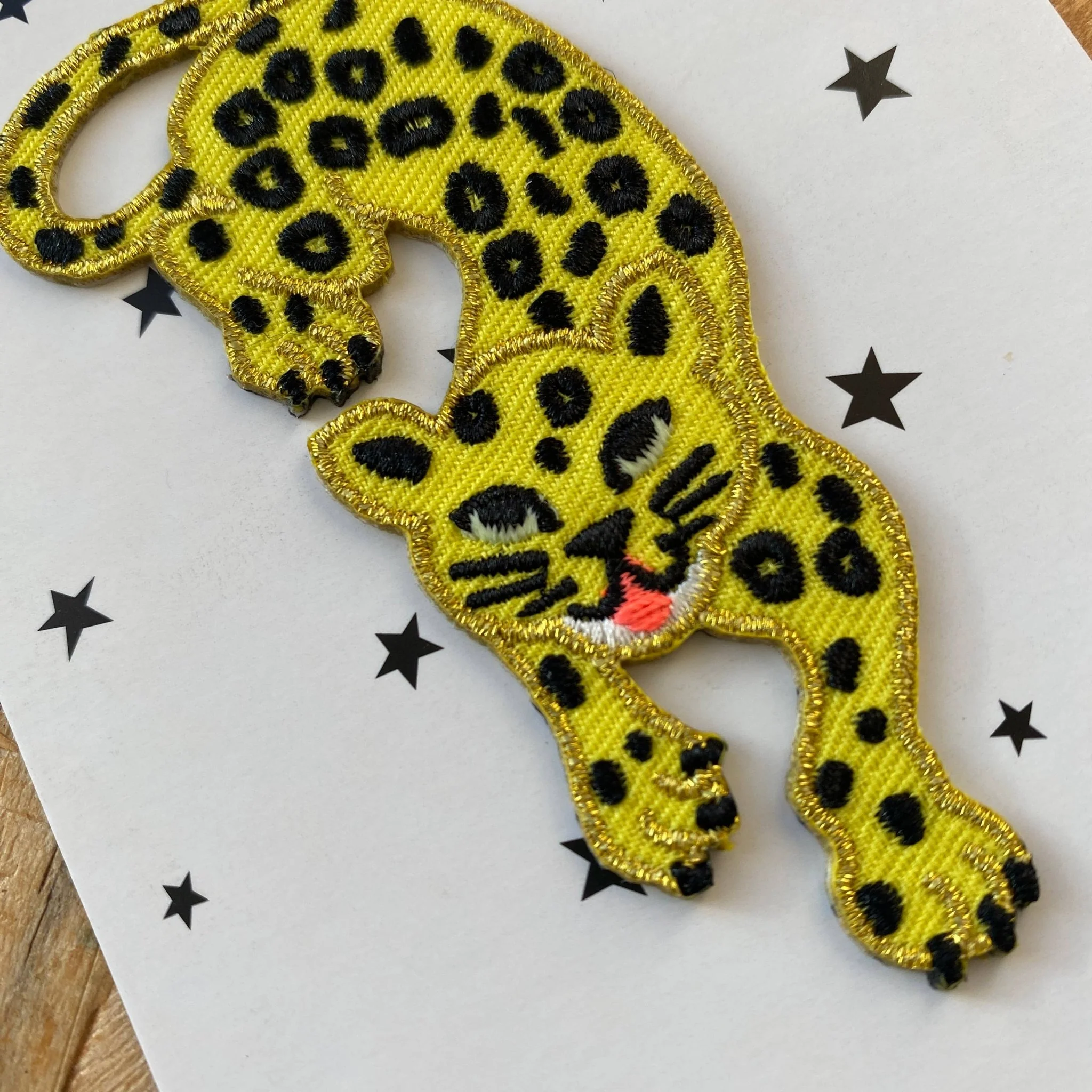 Leaping Leopard Iron on Patch - Image 2