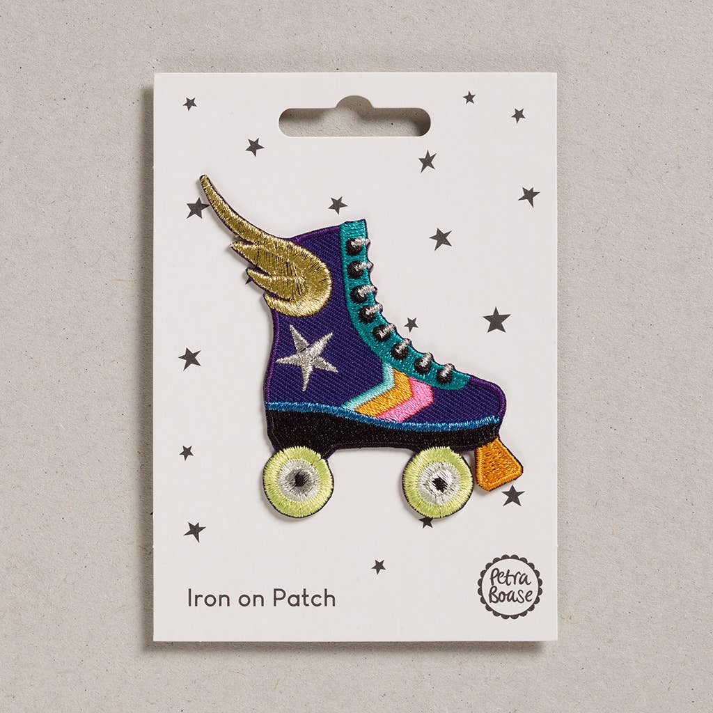Rollerskate Iron on Patch