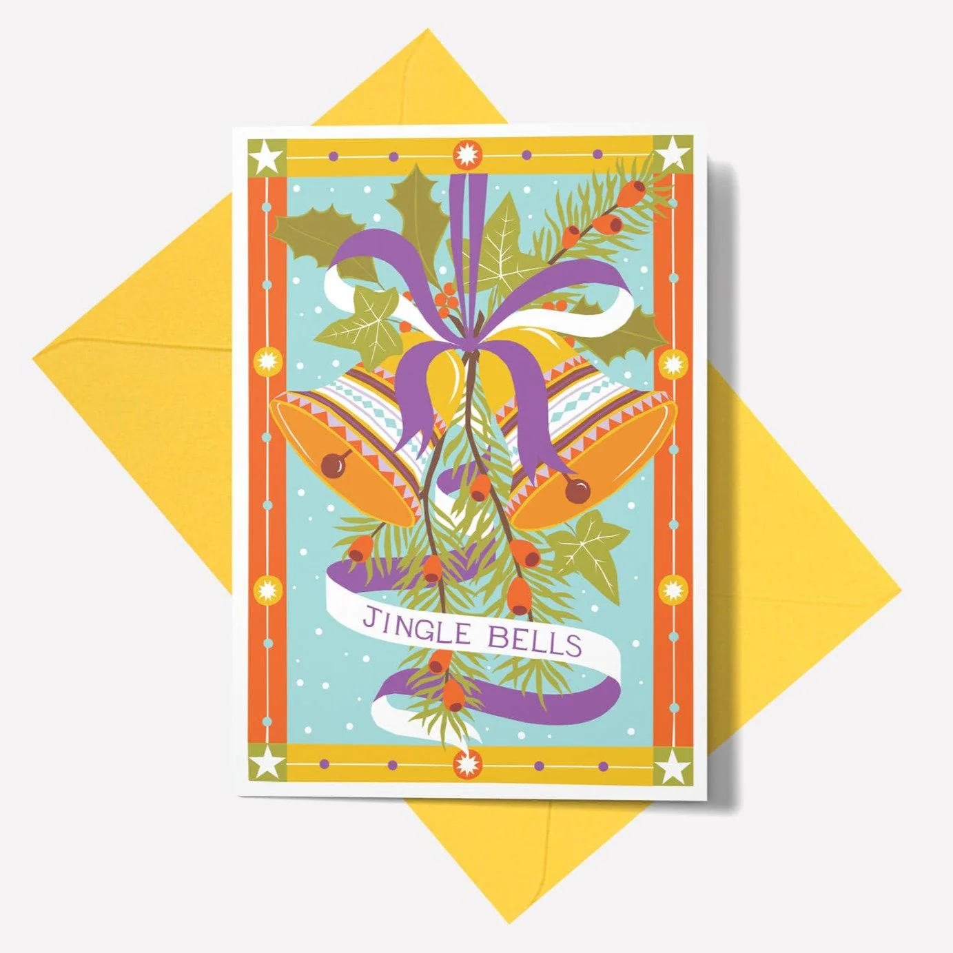 Jingle Bells Christmas Greetings Card