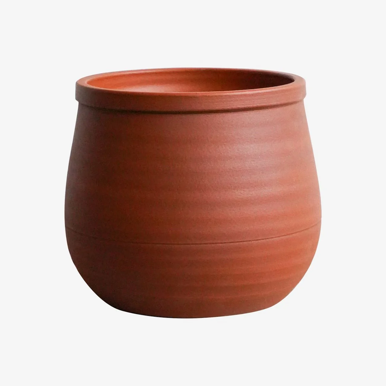 Kew Handthrown Planter in Burnt Umber Red
