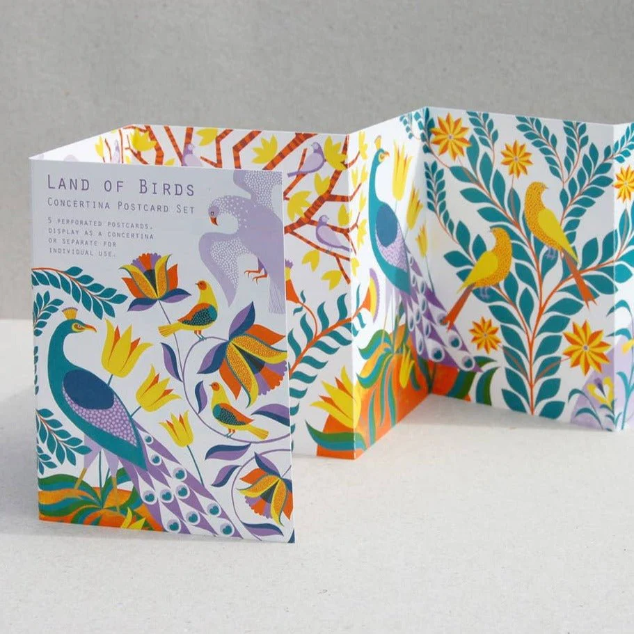 Land of Birds - Concertina Postcard Set